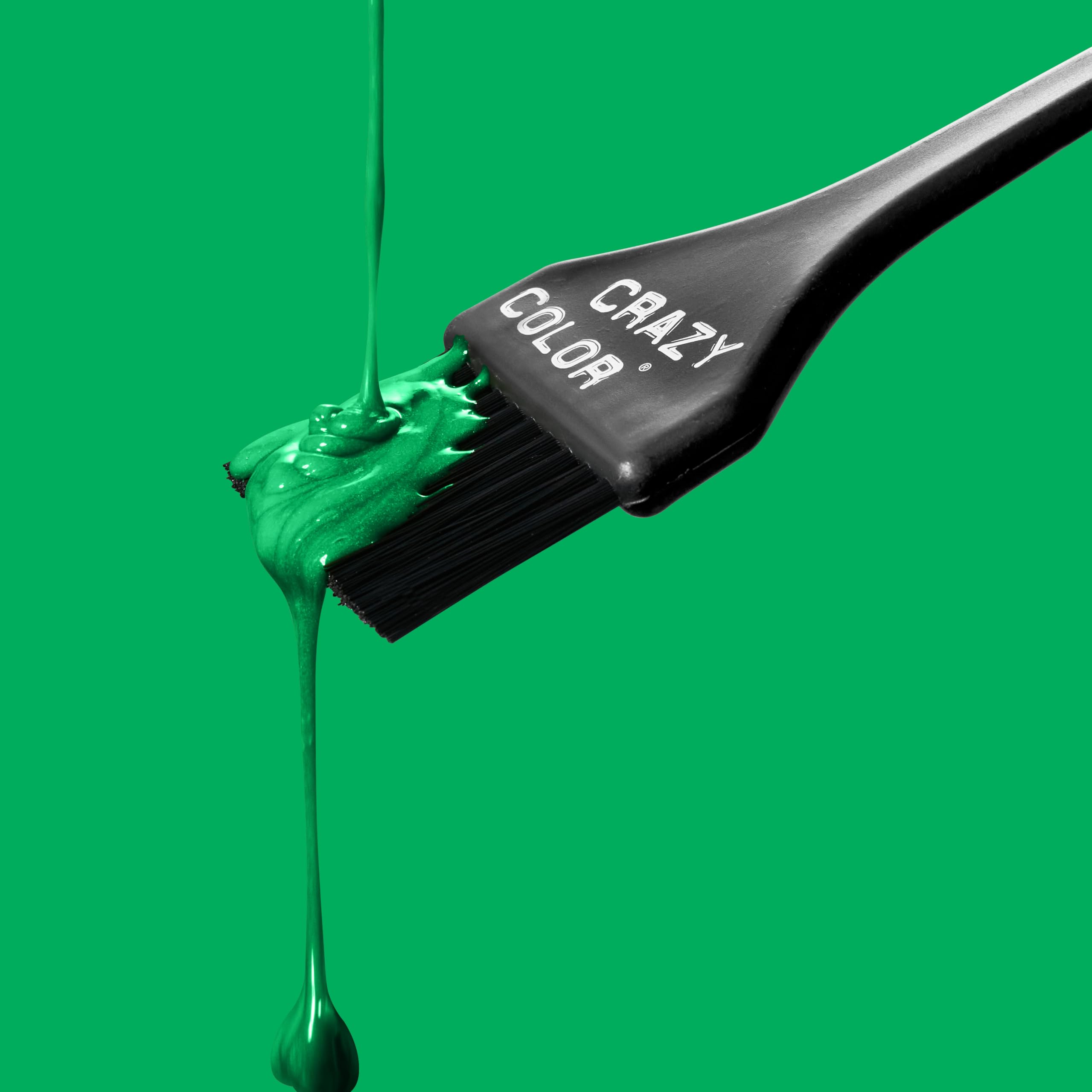 Crazy Color Pine Green Semi-Permanent Hair Dye - Highly Pigmented, Vegan Formula 3