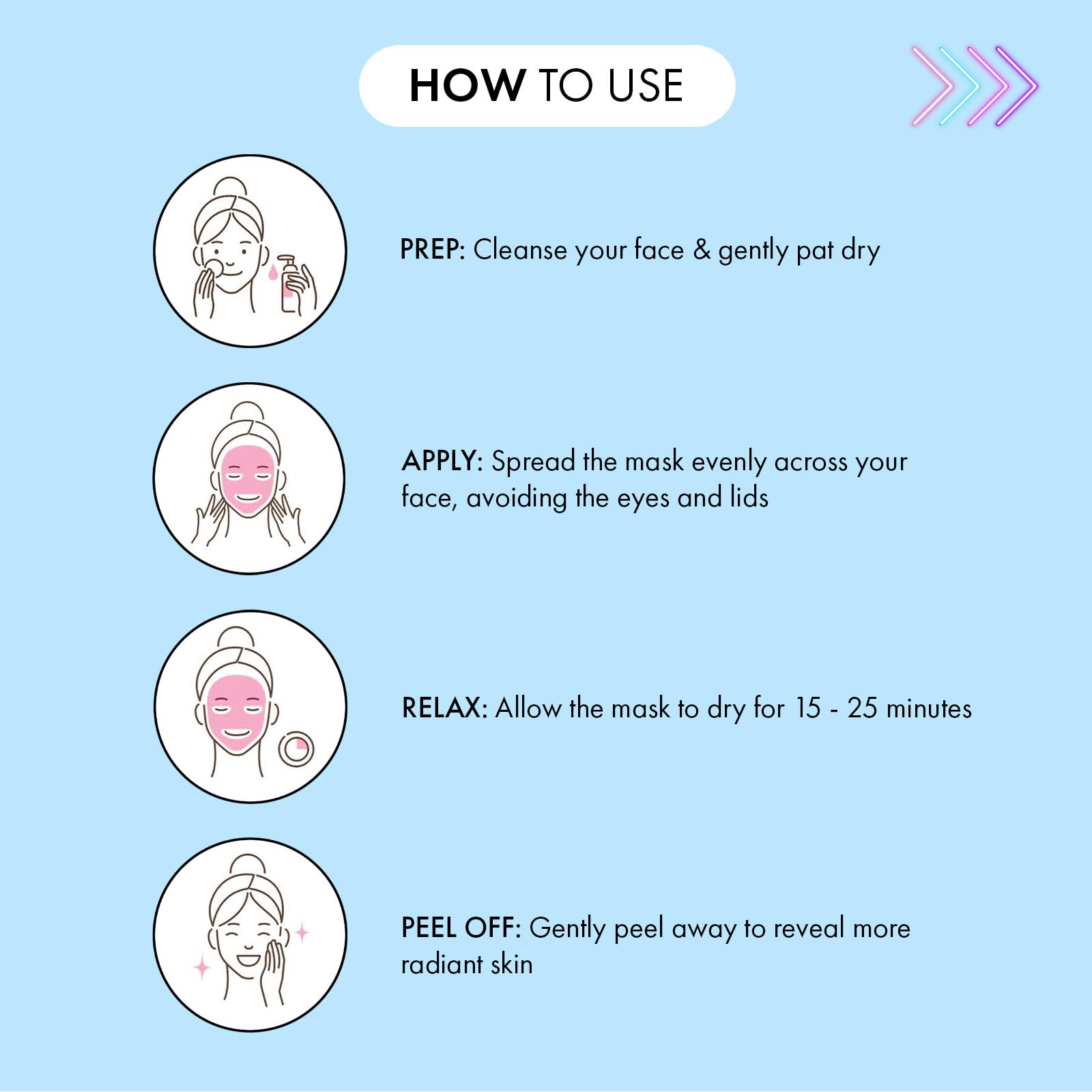 7th Heaven Dead Sea Clay Peel Off Face Mask with Oatmeal for Clarifying and Calming 5