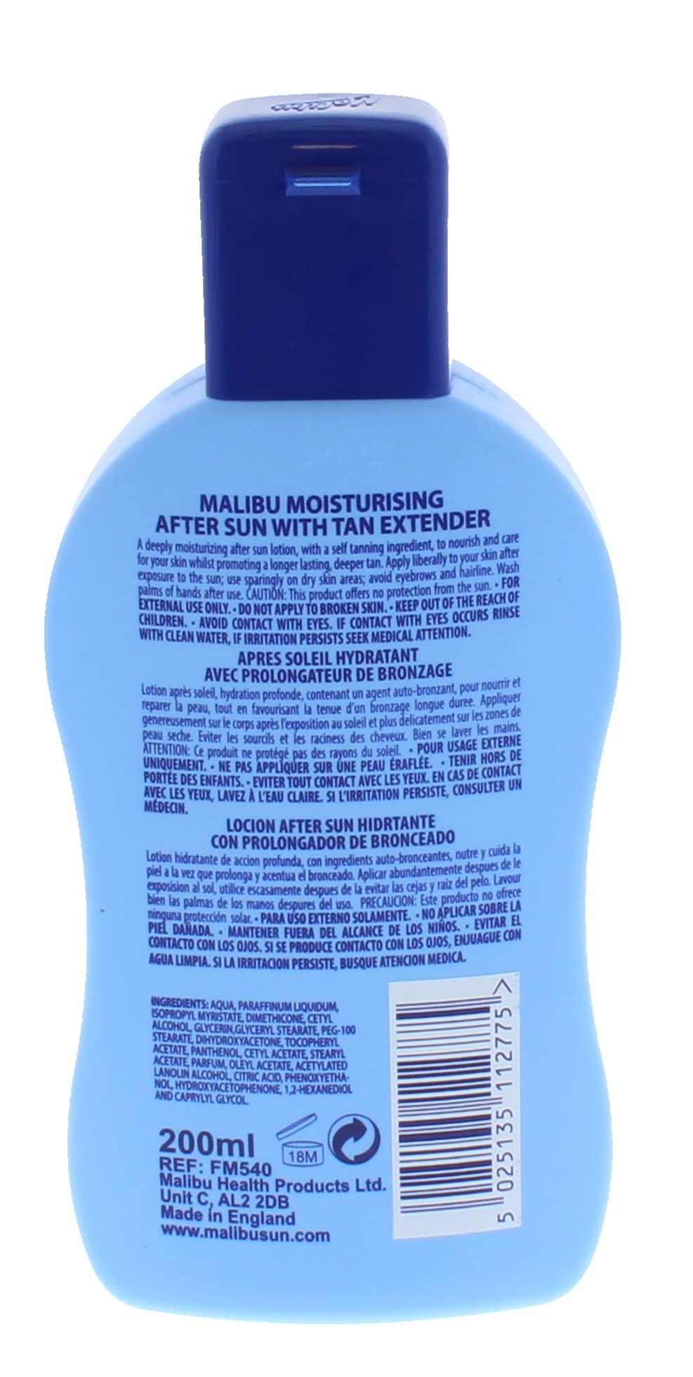 Malibu Soothing Moisturising After-Sun Lotion with Tan Extender, 200ml