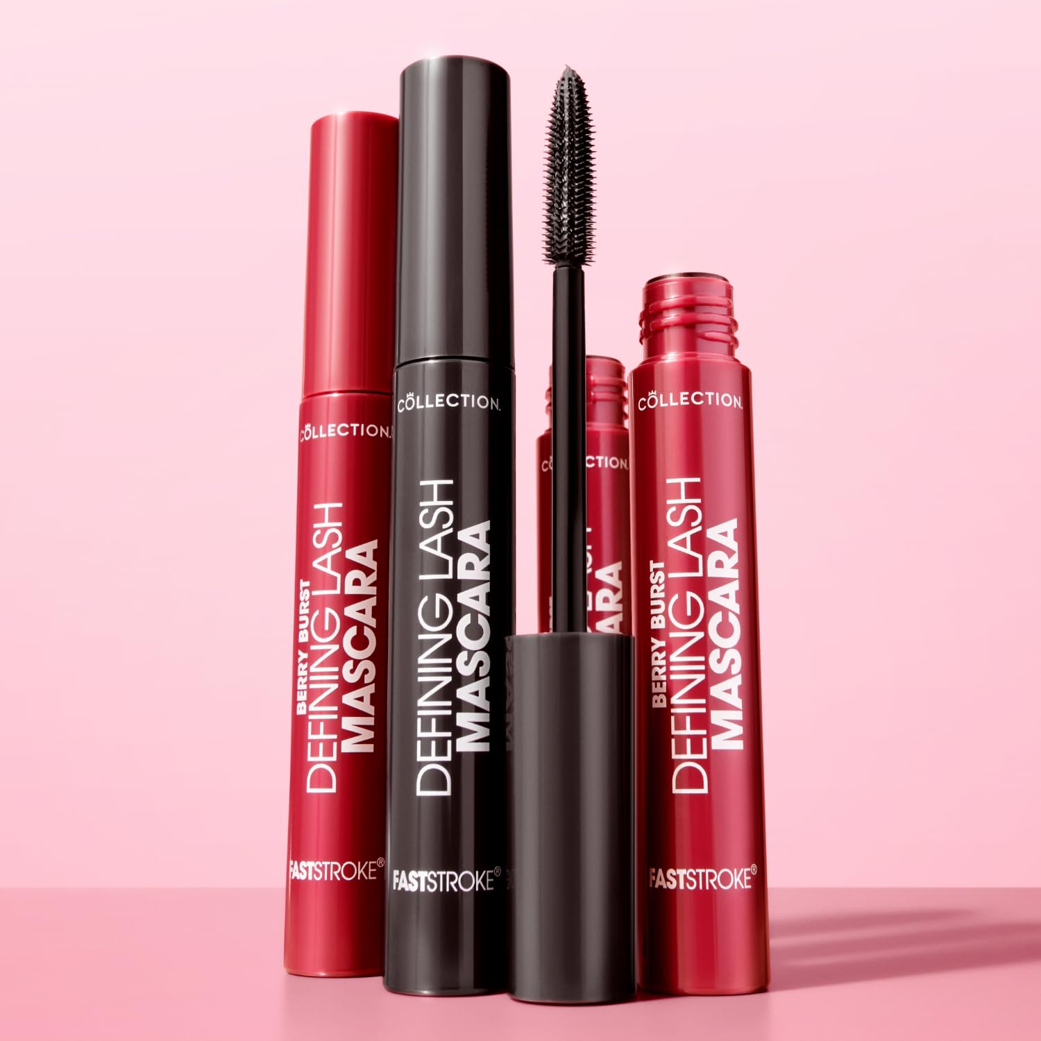 Collection Fast Stroke Defining Mascara, Volumising & Curling, Berry Burst, 9ml 5