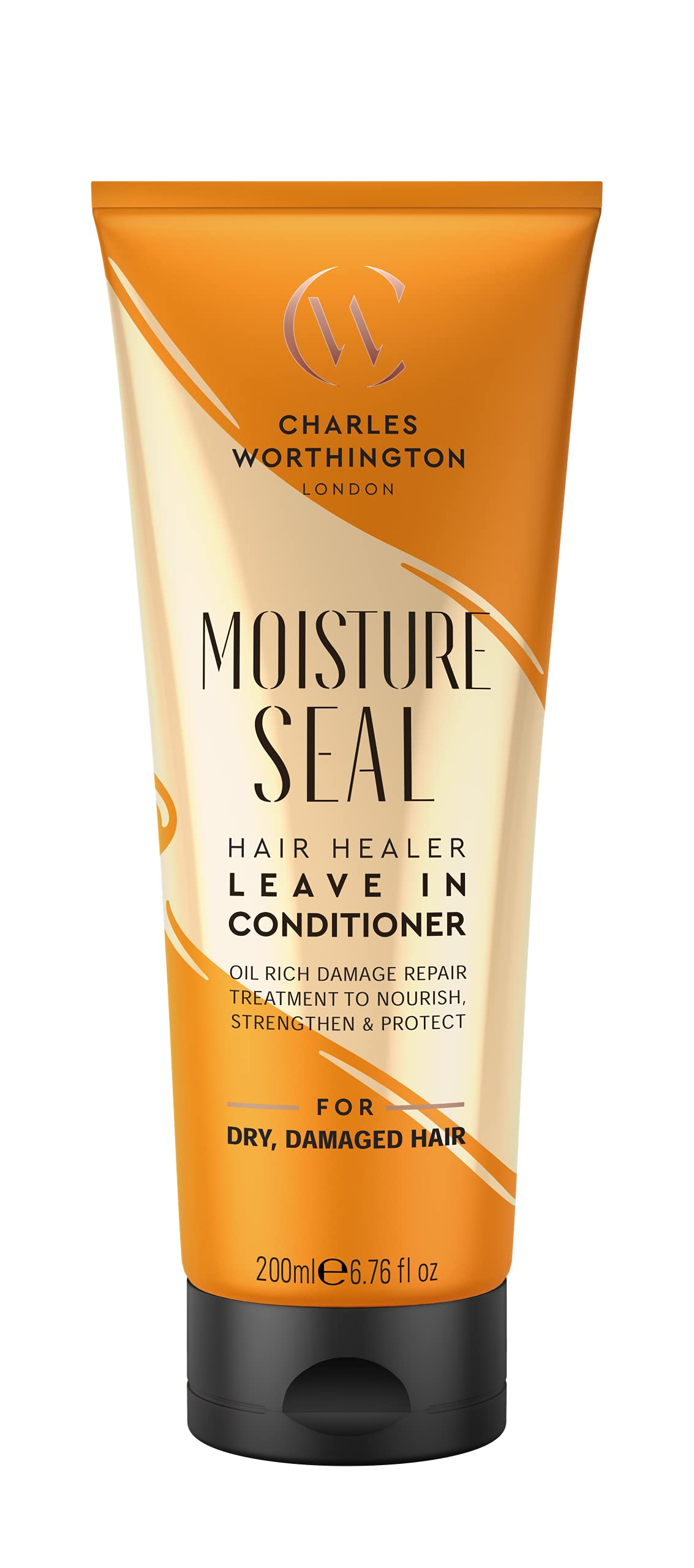 Charles Worthington Moisture Seal Leave-In Conditioner für trockenes und krauses Haar, 200 ml – Pflege ohne Ausspülen für geschmeidigeres Haar 1