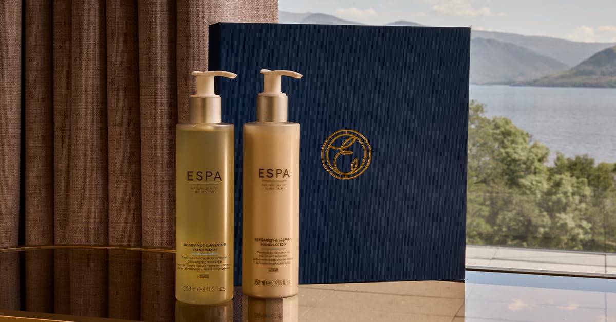 ESPA Bergamot & Jasmine Hand Wash & Lotion Duo | Restorative Hand Care Gift Set 3