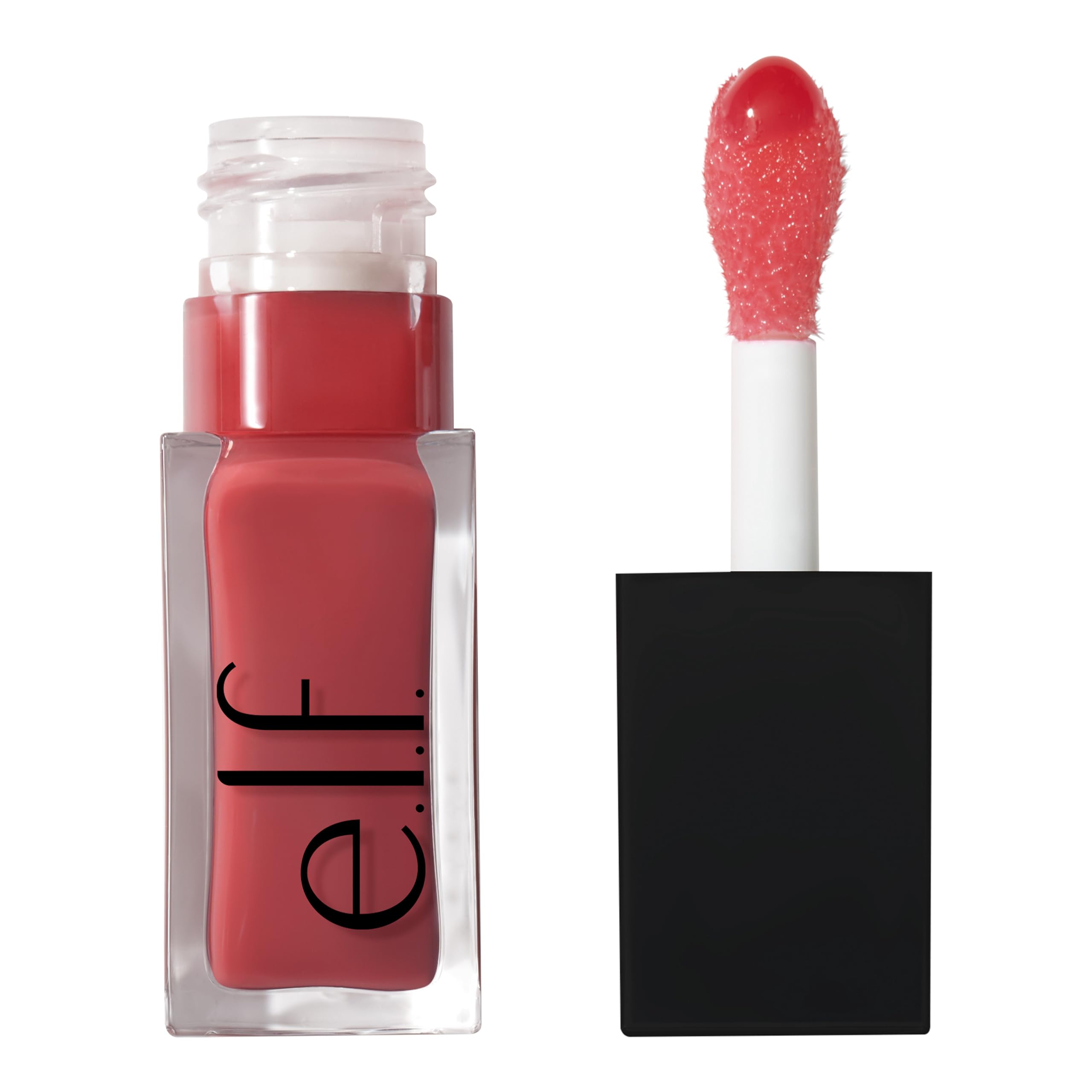 e.l.f. Glow Reviver Nourishing Tinted Lip Oil in Rose Envy - High-Shine, Vegan