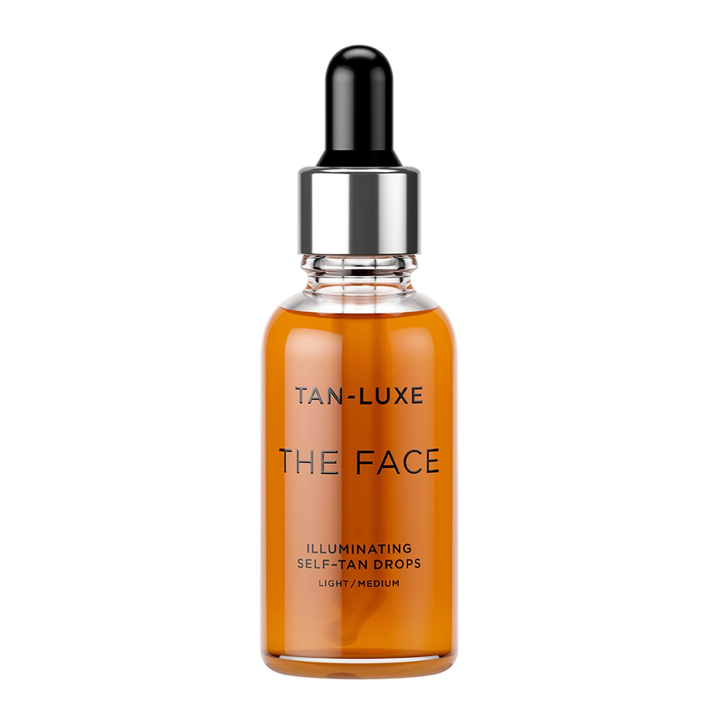 TAN-LUXE THE FACE Self Tan Drops for Custom Face Tan, Light/Medium Shade (30 ml)