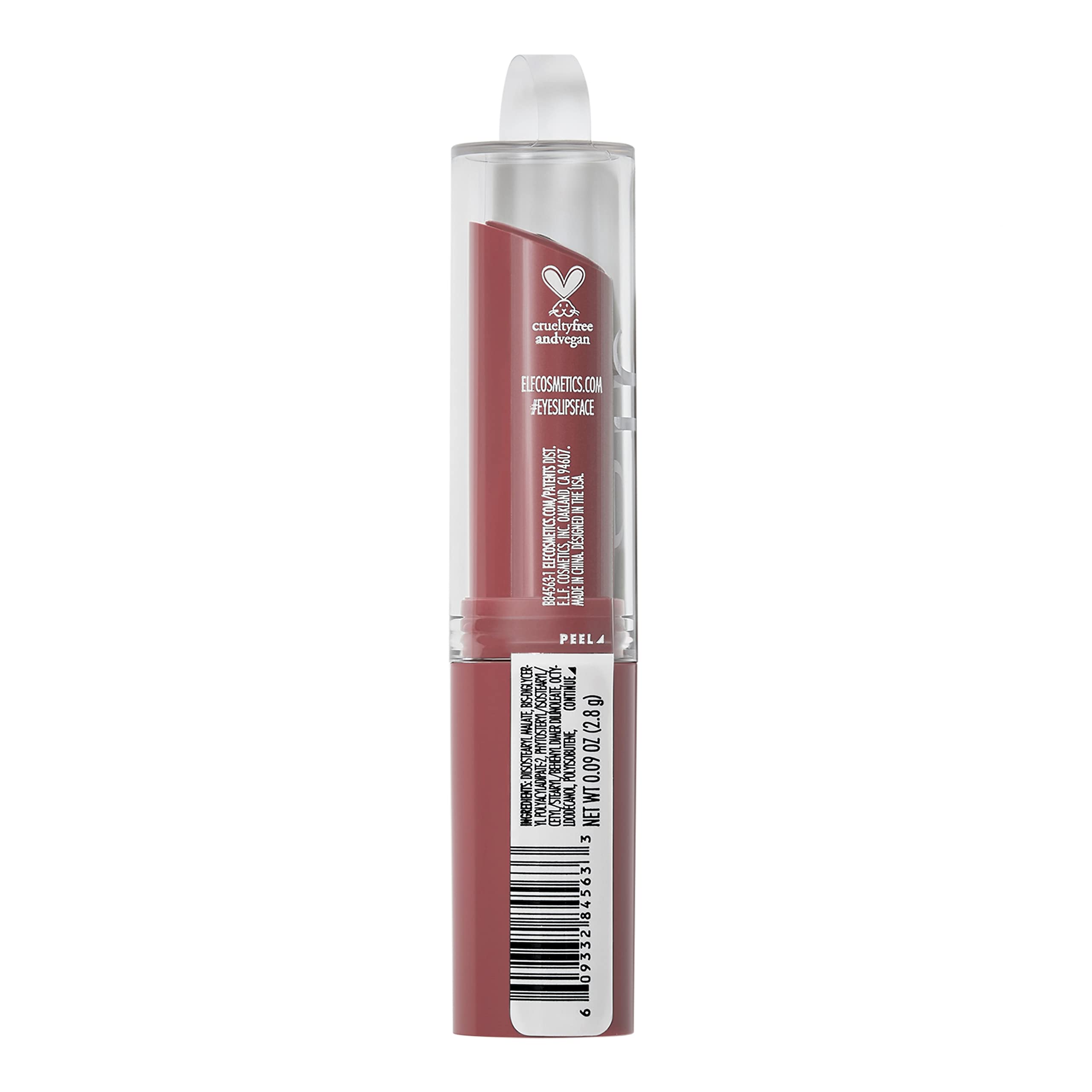e.l.f. Hydrating Core Lip Shine, Sheer Color Tinted Balm with Vitamin E, Happy, 0.09 Oz 6