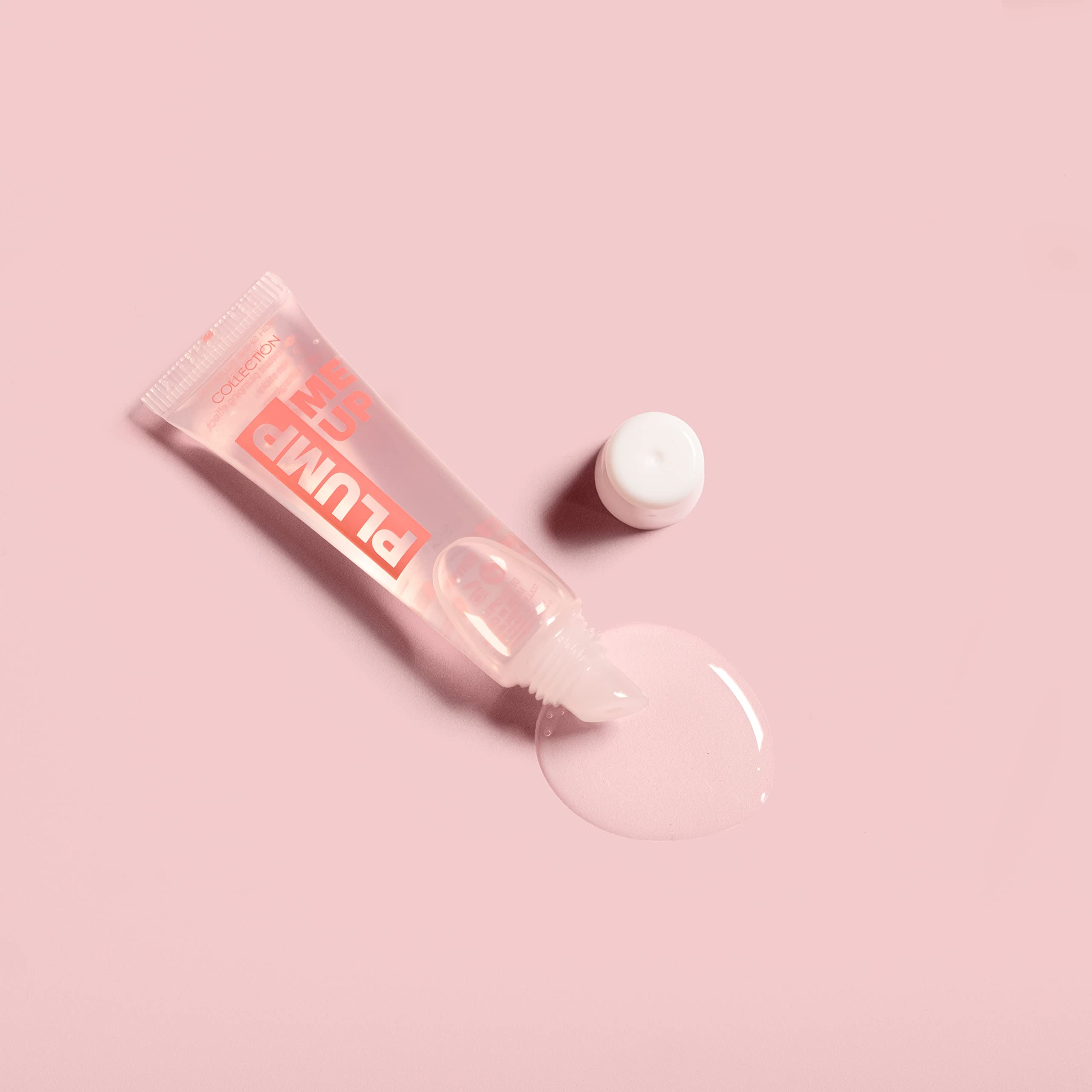 Collection Cosmetics Plump Me Up High-Shine Lip Gloss, Clear, Peppermint Scented, Non-Sticky 3