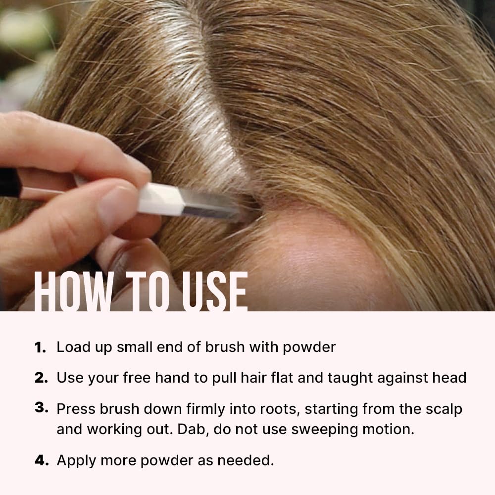 COLOR WOW Root Cover Up Powder, Dark Brown – Instant Grey Coverage & Hairline Fuller Look 4