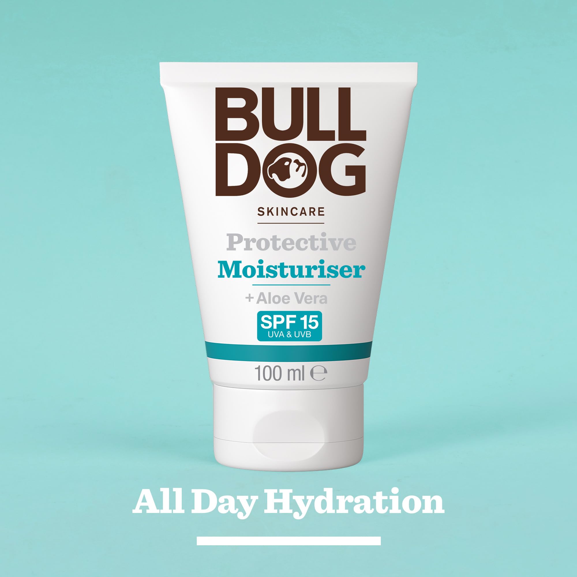 BULLDOG SKINCARE Schützende Feuchtigkeitscreme LSF 15 100ml, angereichert mit Aloe Vera 3