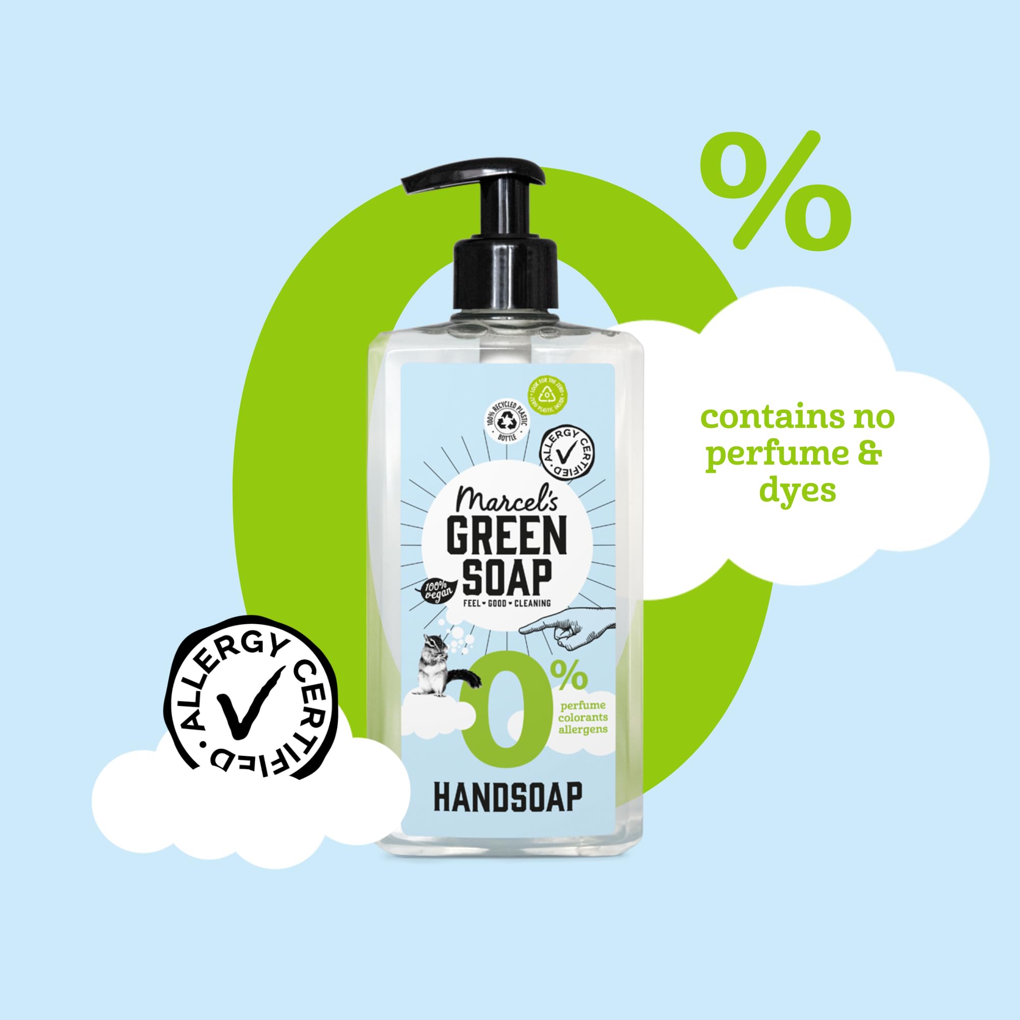 Marcel's Green Soap Hand Soap 0% Allergy-Certified Refillable Dispenser 4