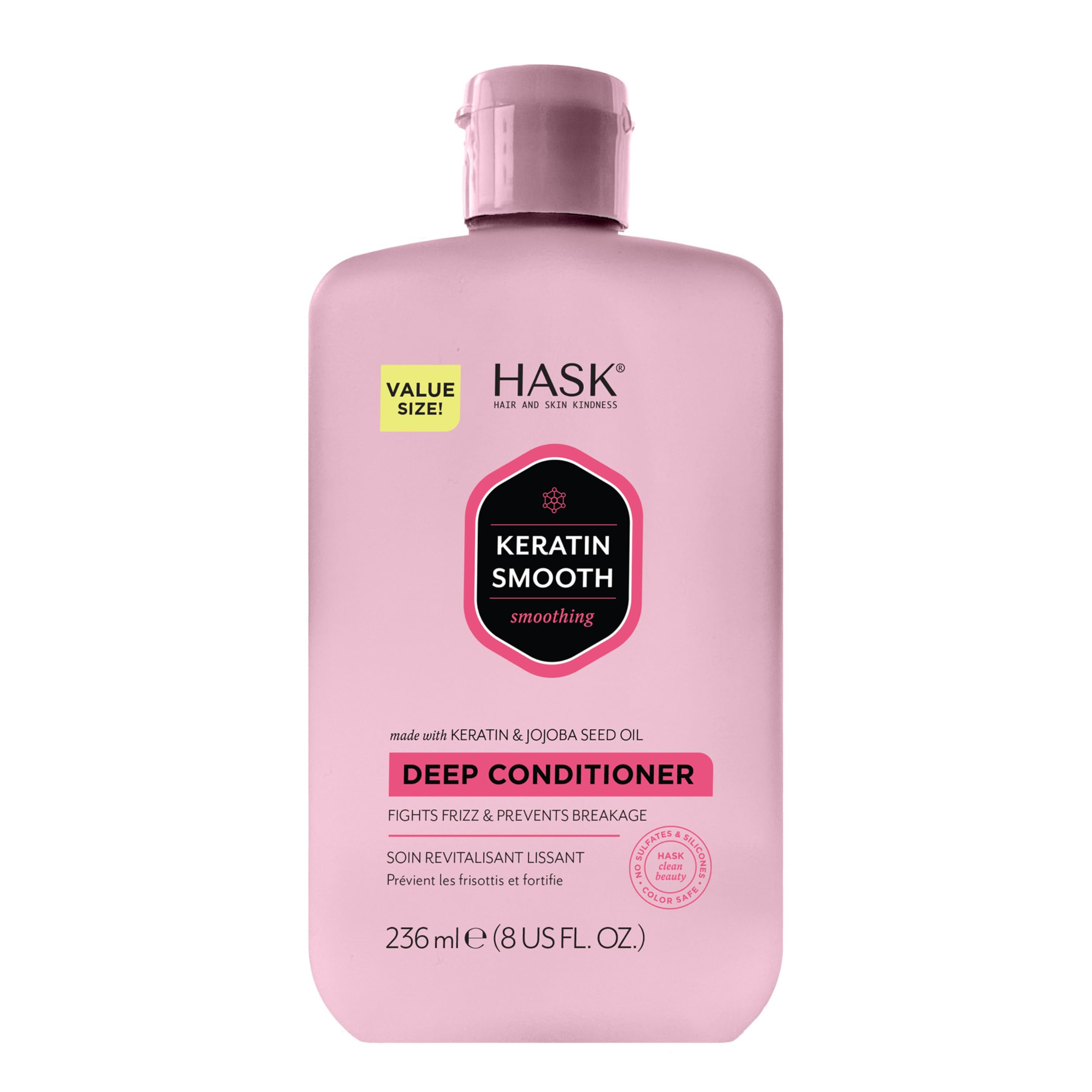 HASK Keratin Smoothing Deep Conditioner Treatment for All Hair Types