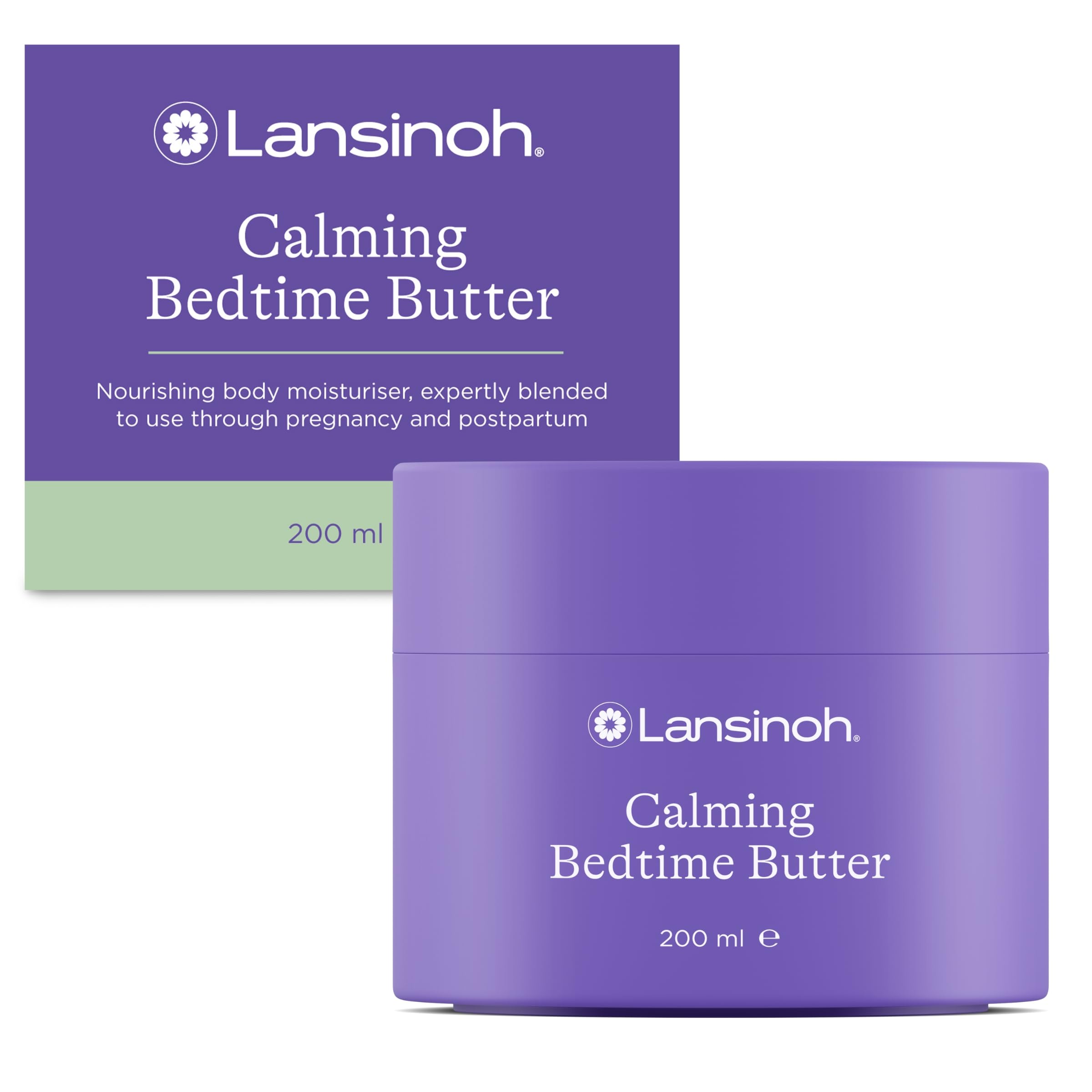 Lansinoh Calming Bedtime Magnesium Butter for Pregnancy & Postpartum - Chamomile & Lavender