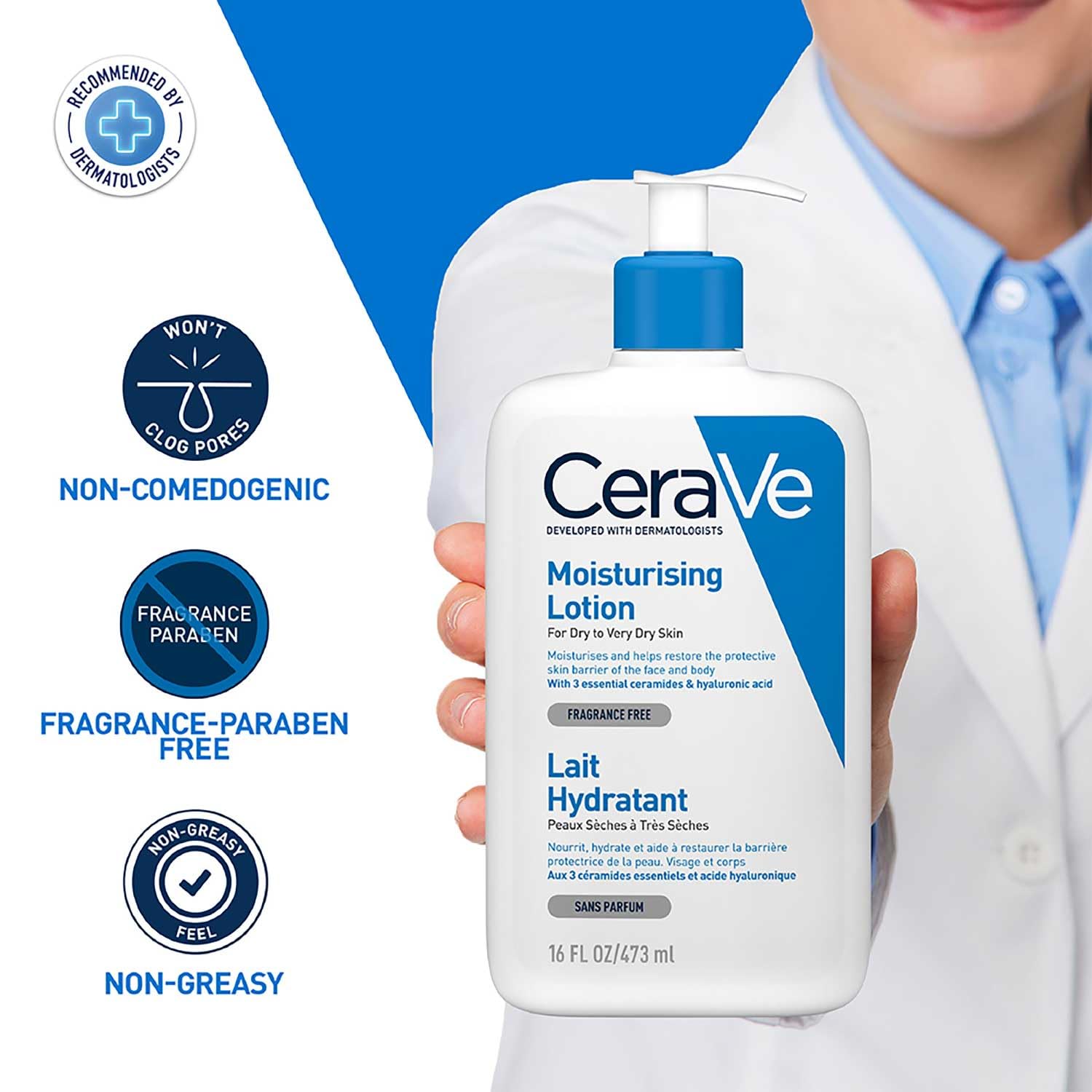 CeraVe Moisturising Lotion for Dry to Very Dry Skin with Hyaluronic Acid 473 ml 5