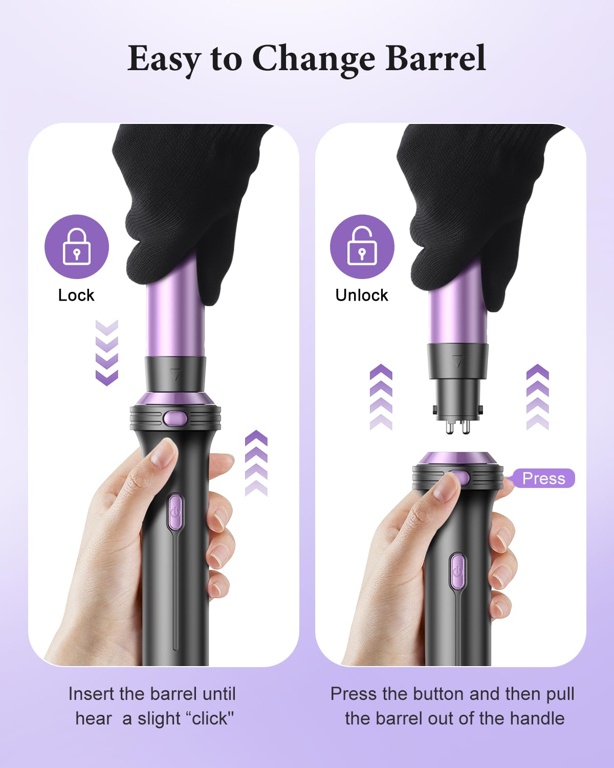 BESTOPE PRO 5-in-1 Hair Styling Set: Curling Wand, Straightener, Thermal Brush & 13 Temp Controls 7