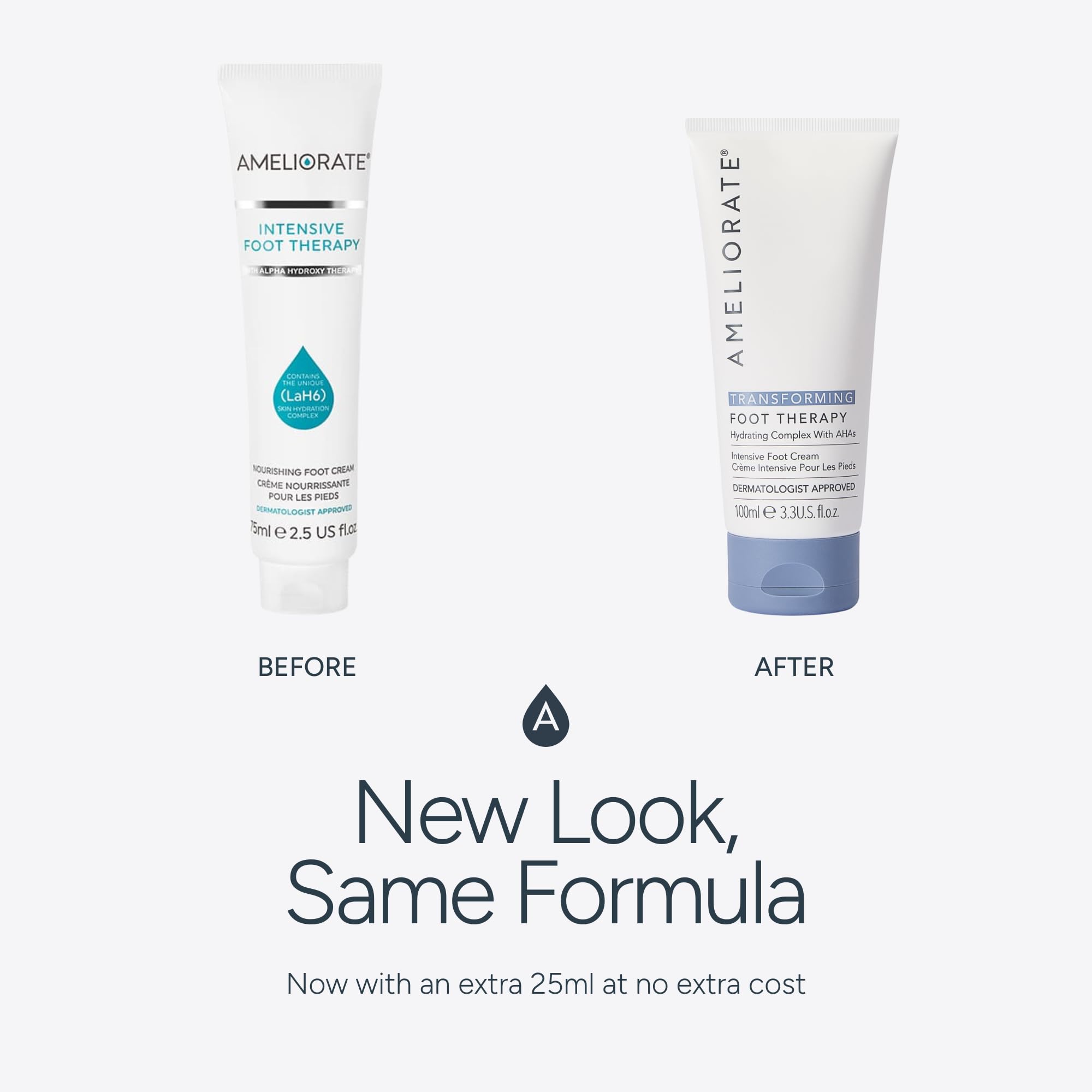 AMELIORATE Transforming Foot Therapy 100ml for Cracked Heels & Dry Feet 4