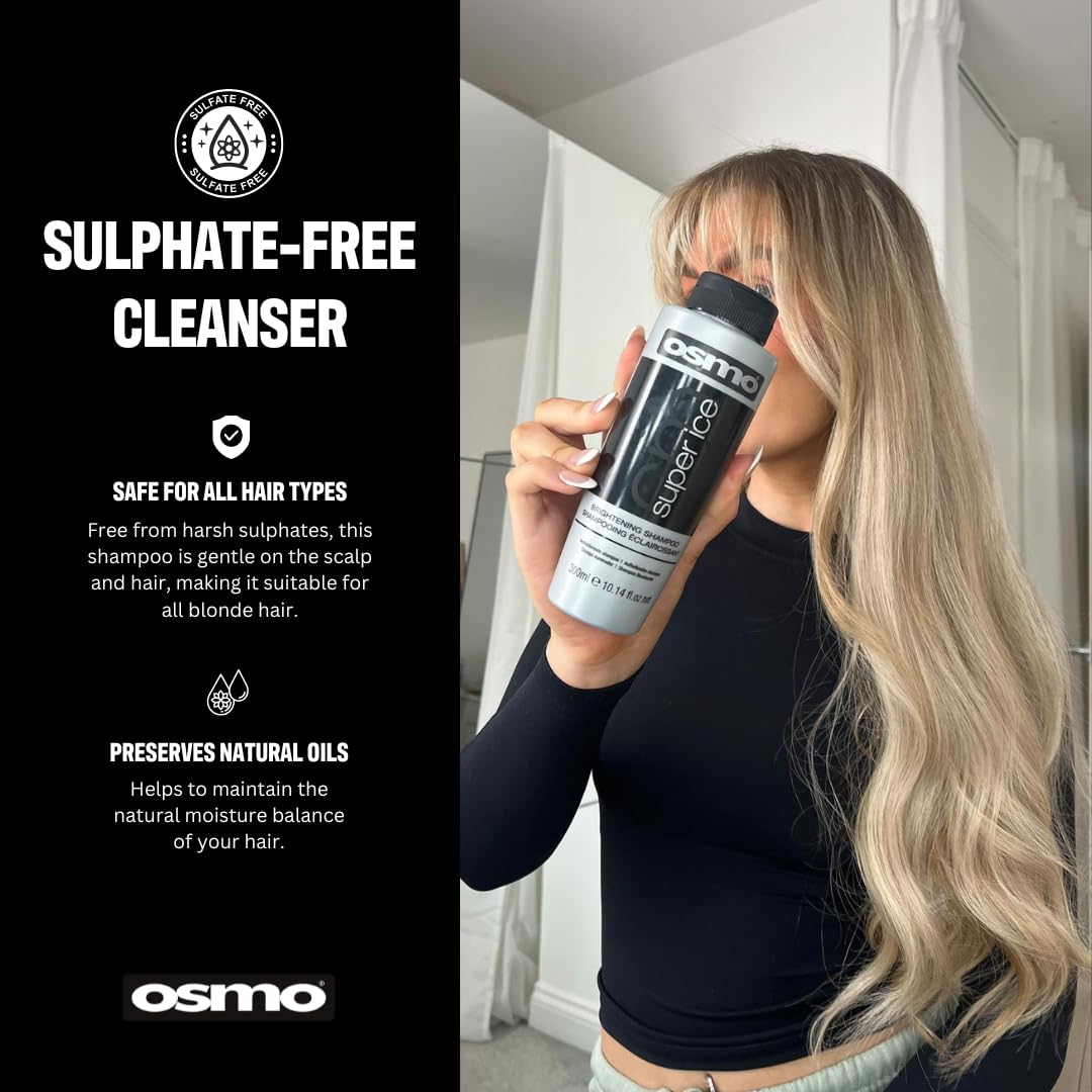 OSMO Super Ice Shampoo with Black Pigment for Brightening Blonde Hair 3
