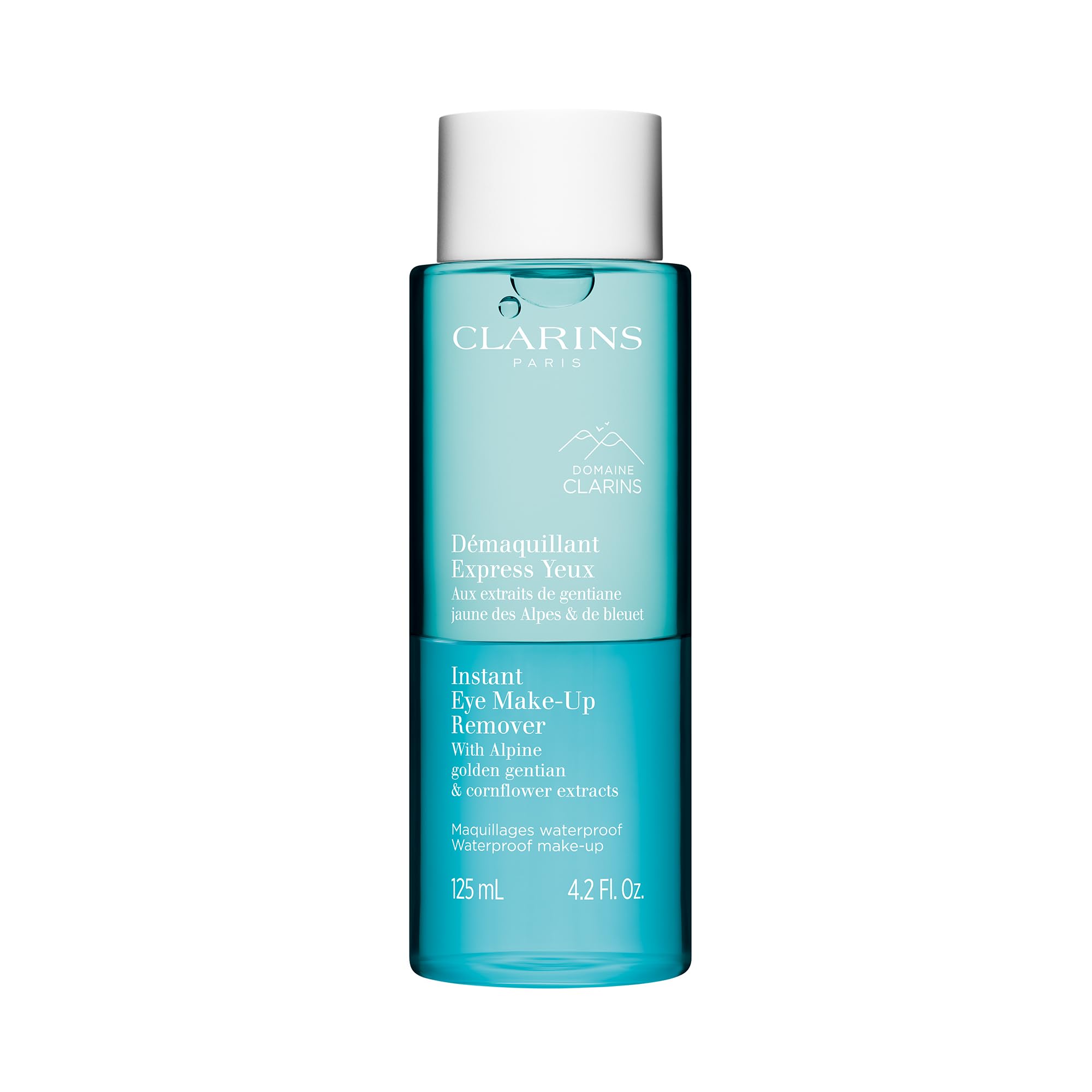 Clarins Instant Augen-Make-up-Entferner 125 ml | Zweiphasen-Entferner für wasserfestes Make-up