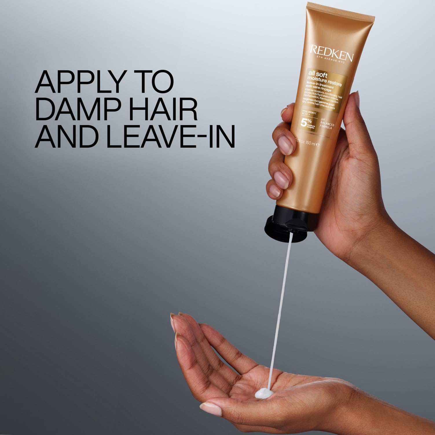 REDKEN All Soft Moisture Restore, Leave-In Conditioning Moisture Boost Treat 5