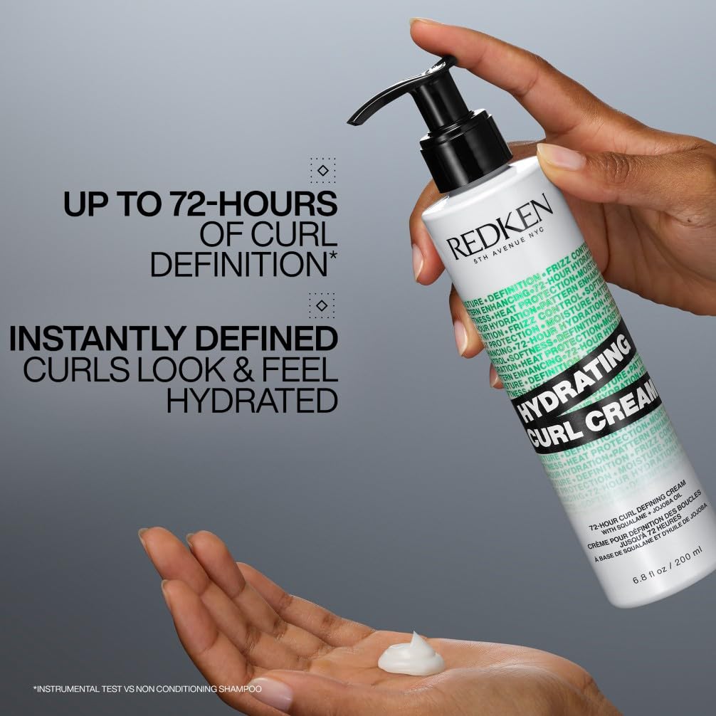 REDKEN Hydrating Curl Cream for Curly & Coily Hair, Up To 72-Hour Curl Definition