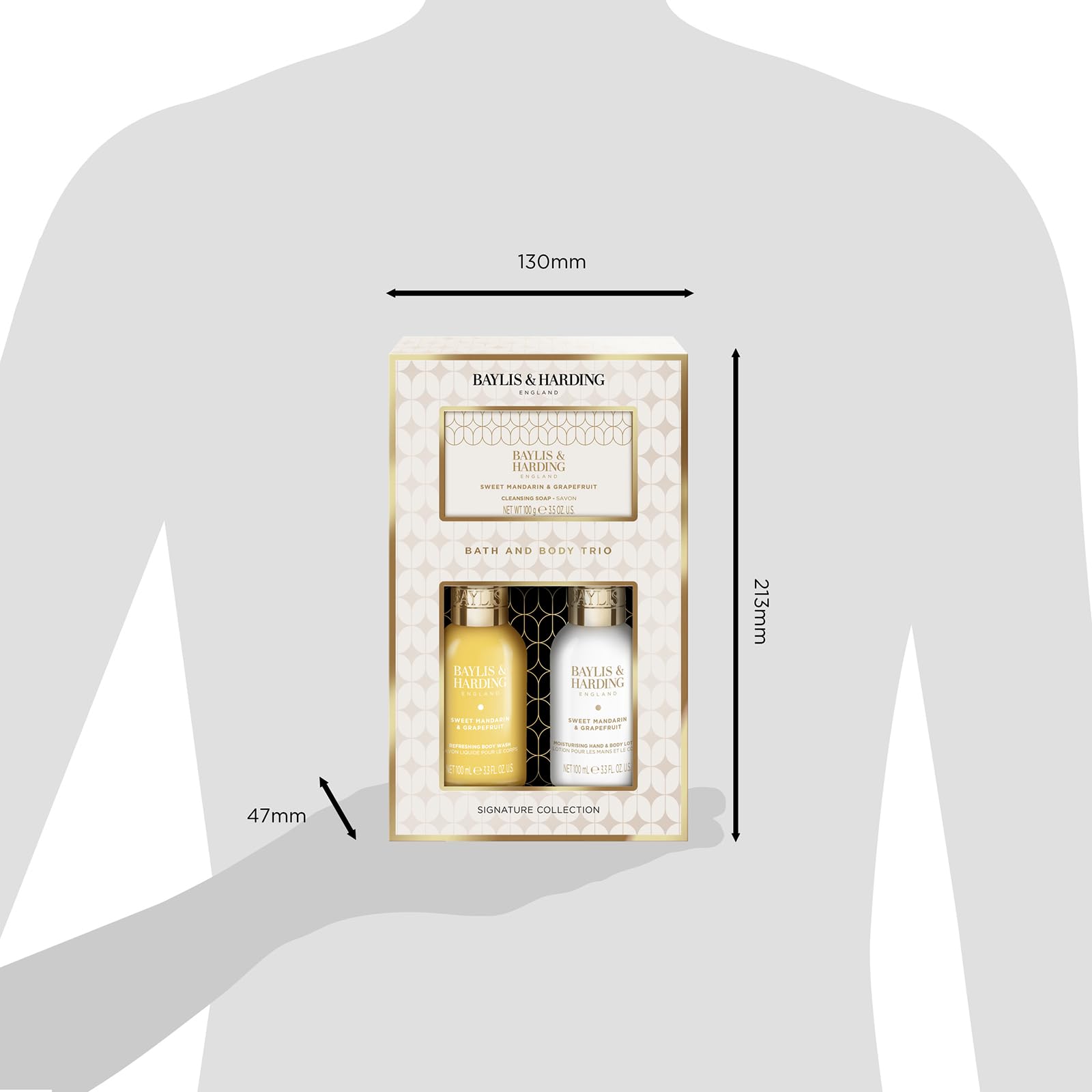 Baylis &amp; Harding Verwöhn-Körperpflege-Trio mit süßer Mandarine und Grapefruit (1 Stück) – Vegan 6