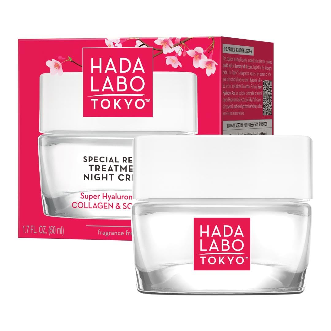 Hada Labo Tokyo Anti-Ageing Special Repair Treatment Night Cream with Super Hyaluronic Acid, 50 ml 1