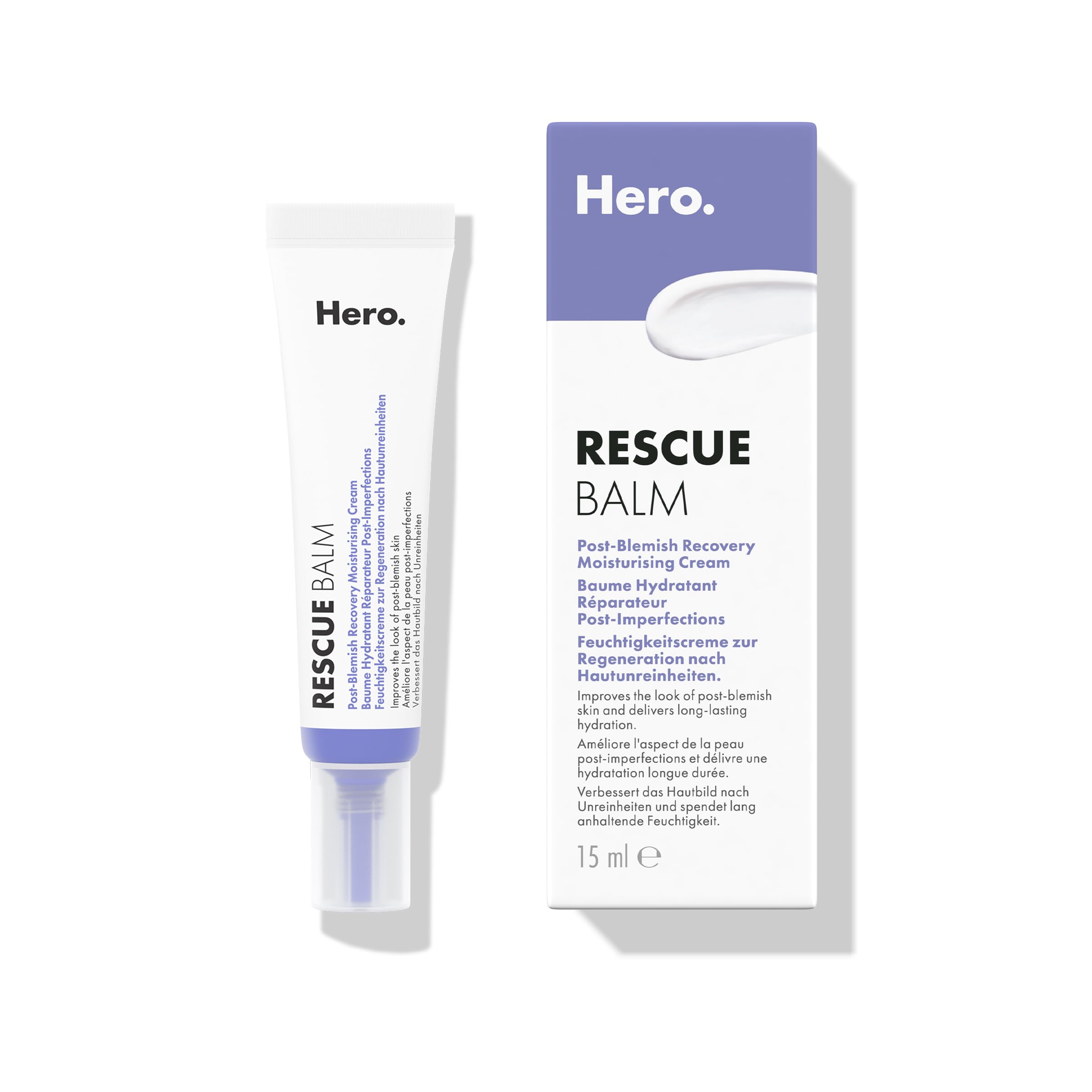 Hero Cosmetics Rescue Balm Post-Blemish Recovery Cream for Nourishing Hydration