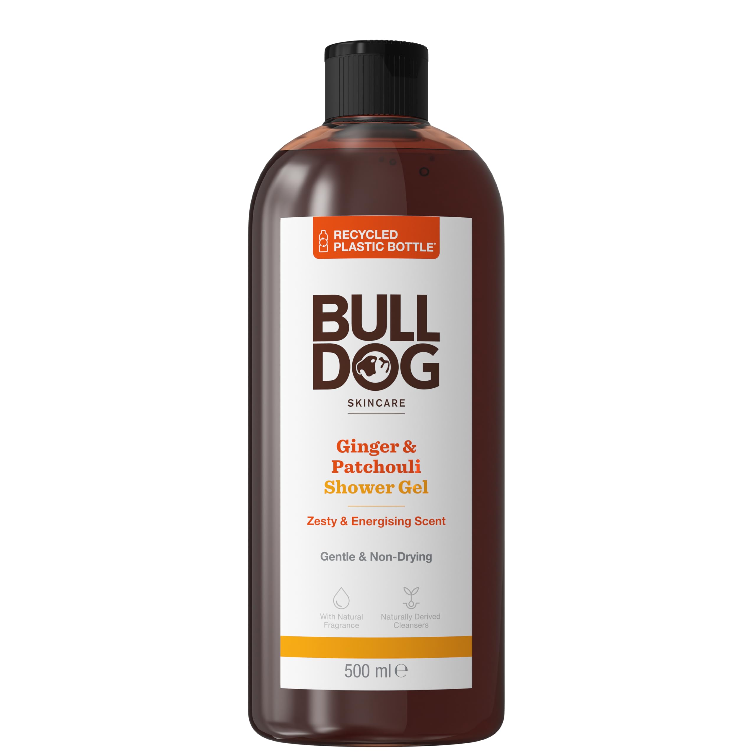 BULLDOG SKINCARE Ginger and Patchouli Shower Gel - Zesty and Energising