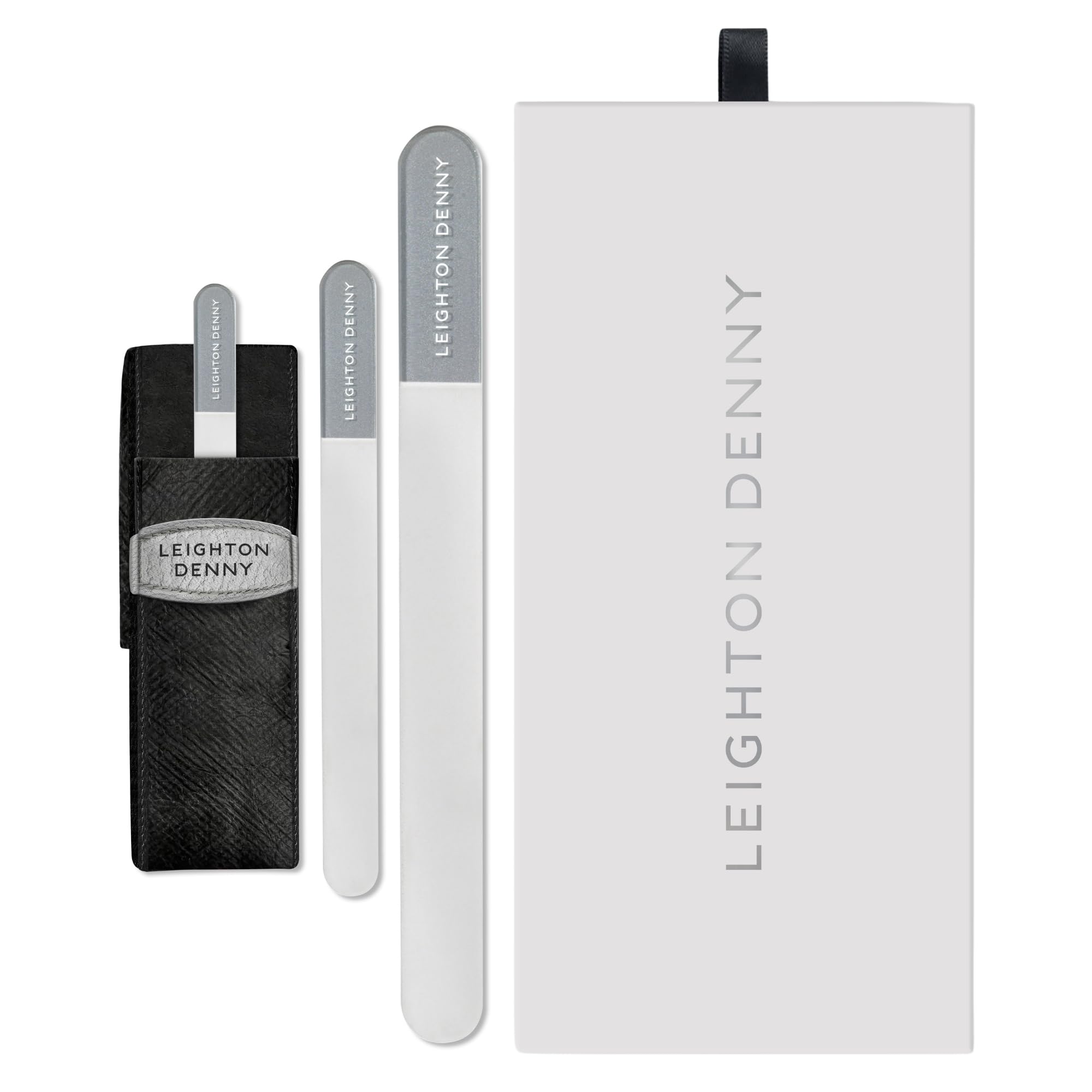 LEIGHTON DENNY Crystal Nail File Gift Set with 25-Year Guarantee