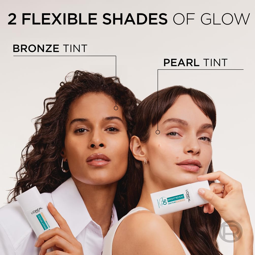 L’Oréal Paris Bright Reveal UV Fluid Tinted Glow Pearl SPF 50+ with 3% Niacinamide, 50ml 7