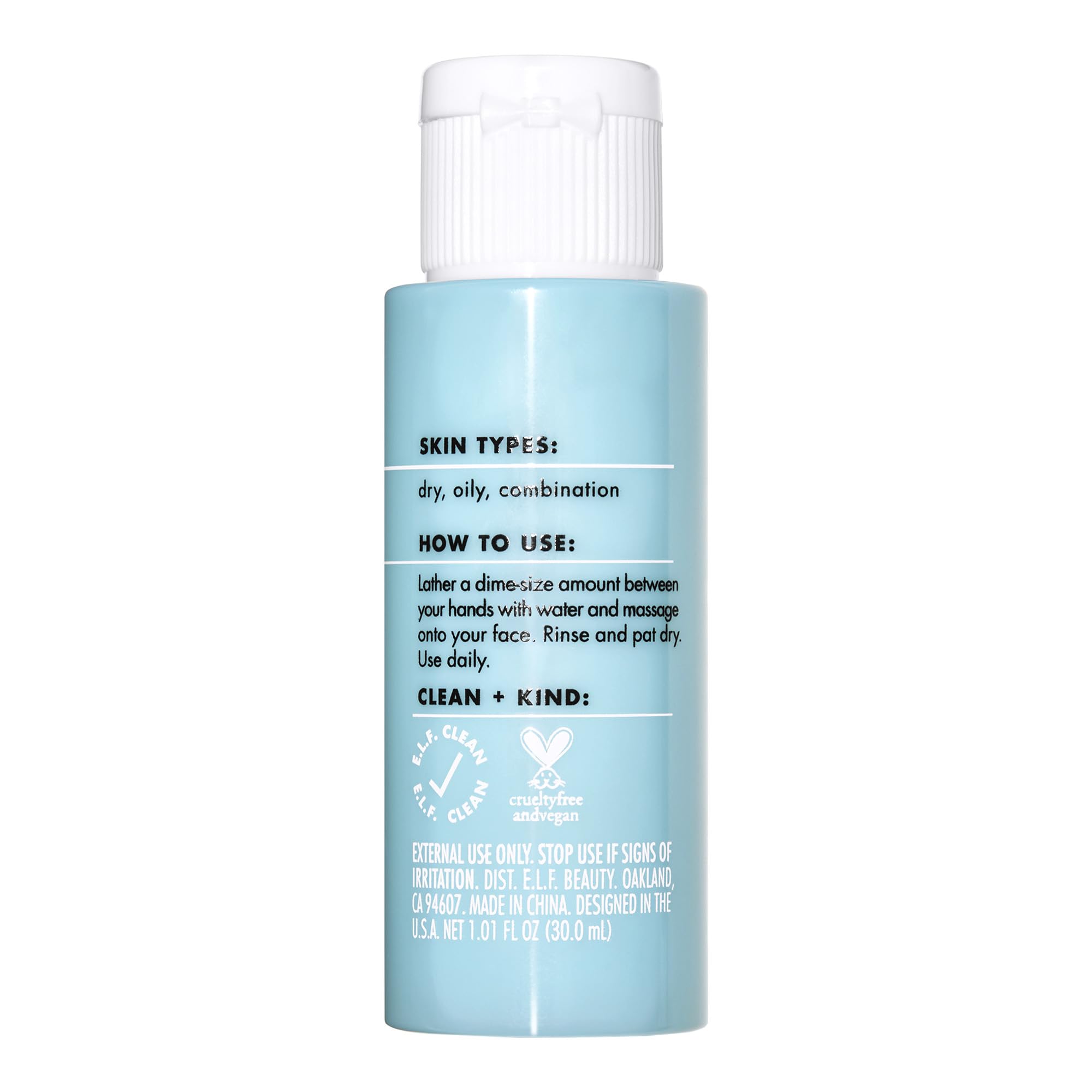 e.l.f. SKIN Holy Hydration! Daily Cleanser Mini - Gentle Foaming Face Wash 6