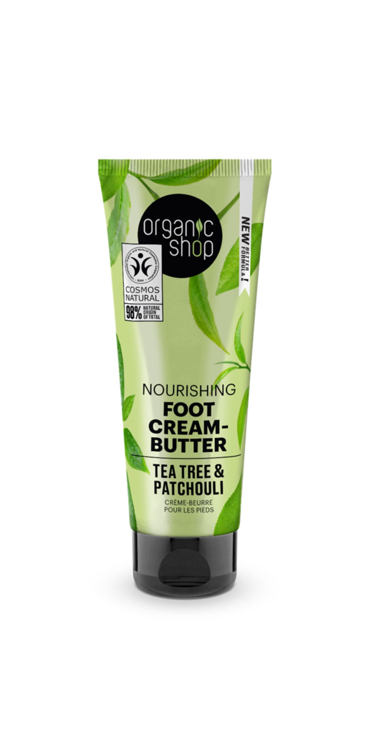 Organic Shop Nourishing Foot Cream-Butter with Tea Tree & Patchouli (75ml)