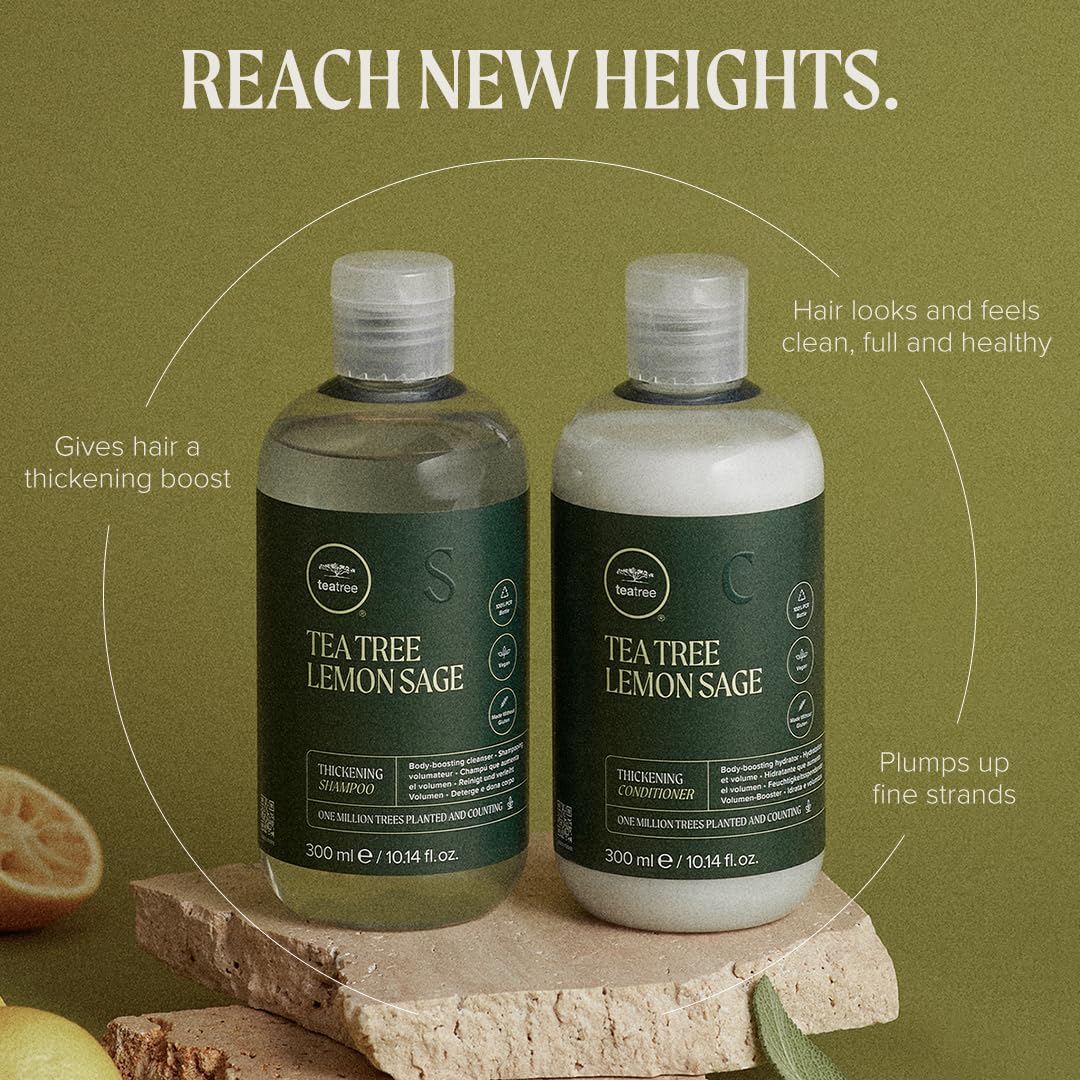 Paul Mitchell Tea Tree Lemon Sage Thickening Shampoo for Volume and Split End Protection 300ml 3