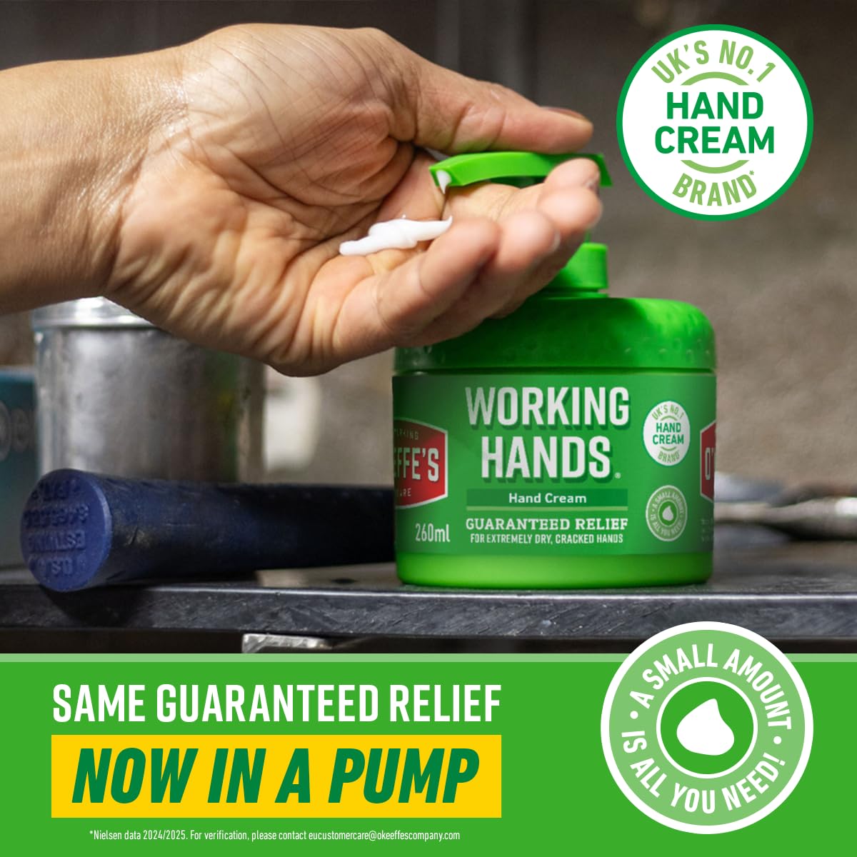 O’Keeffe’s Working Hands Hand Cream 260ml Pumpable Formula for Extreme Dryness 5