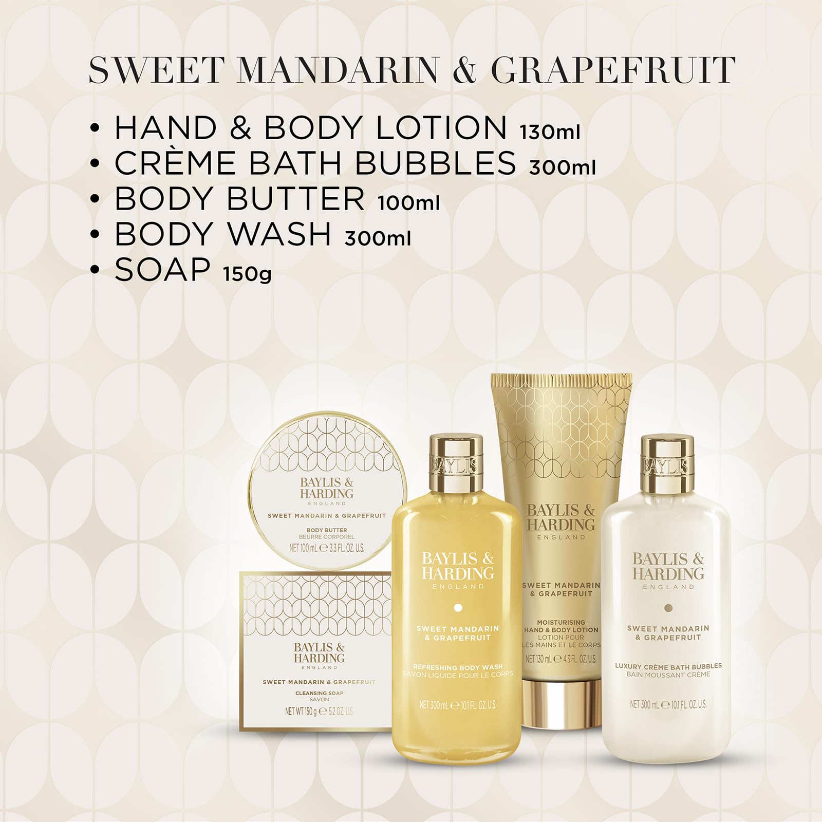 Baylis &amp; Harding Süße Mandarine &amp; Grapefruit Verwöhn-Geschenkset - Vega 3