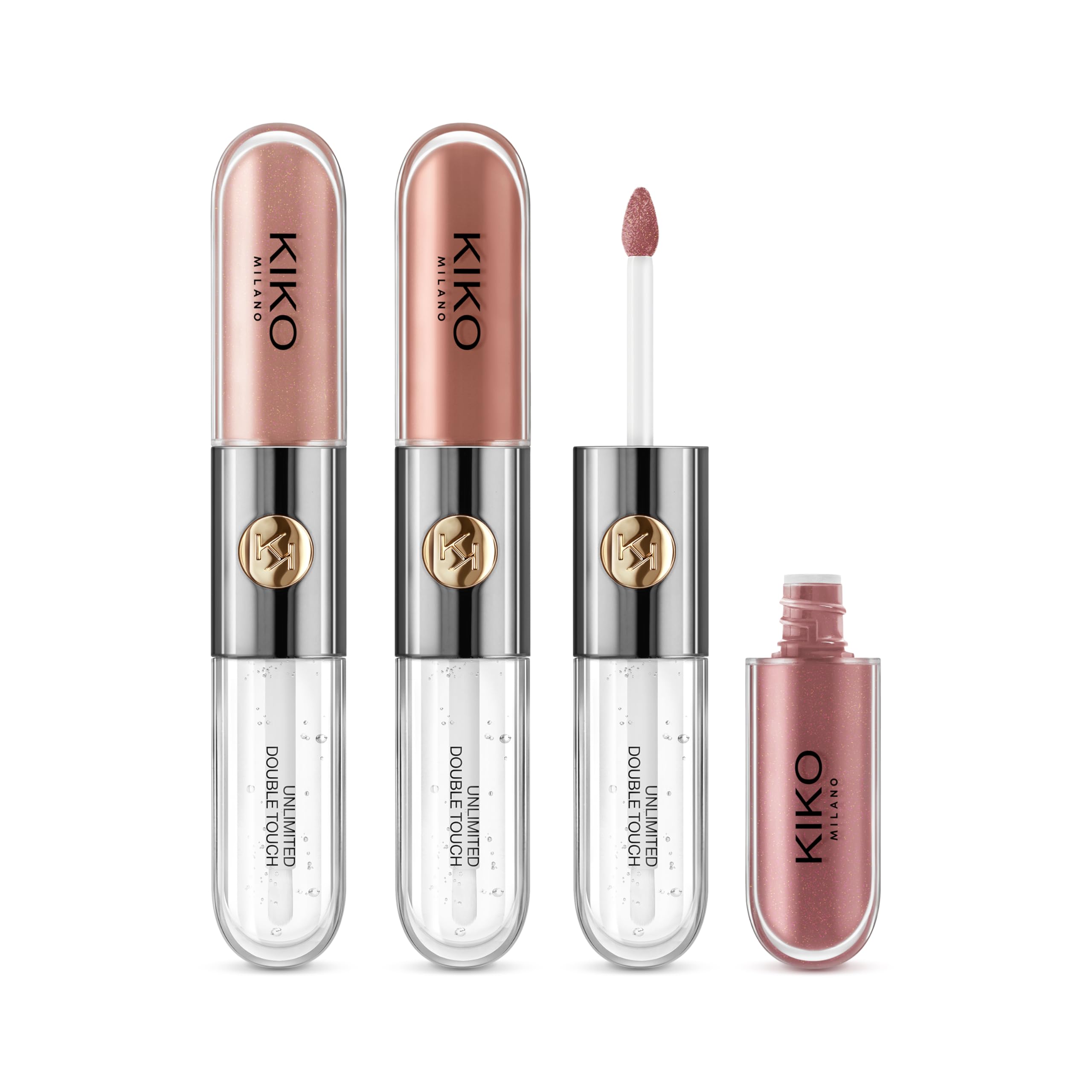 KIKO Milano Unlimited Double Touch Liquid Lipstick Set - 3 Shades (103, 126, 128)