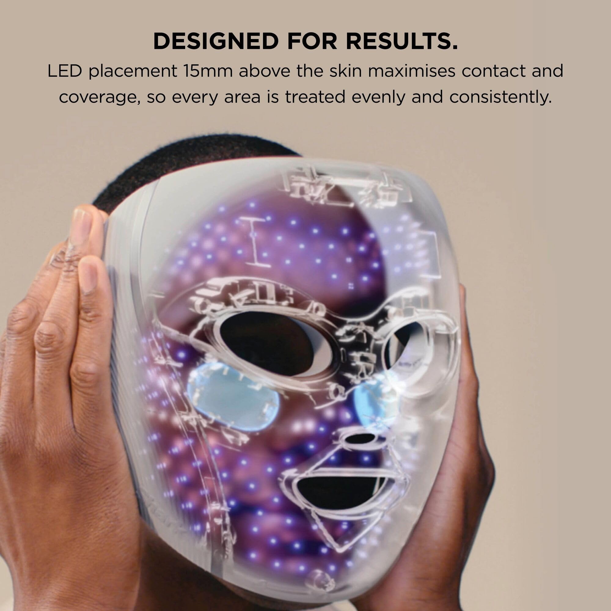 Shark CryoGlow LED Face Mask with Under-Eye Cooling for Anti-Aging & Blemish Repair 5