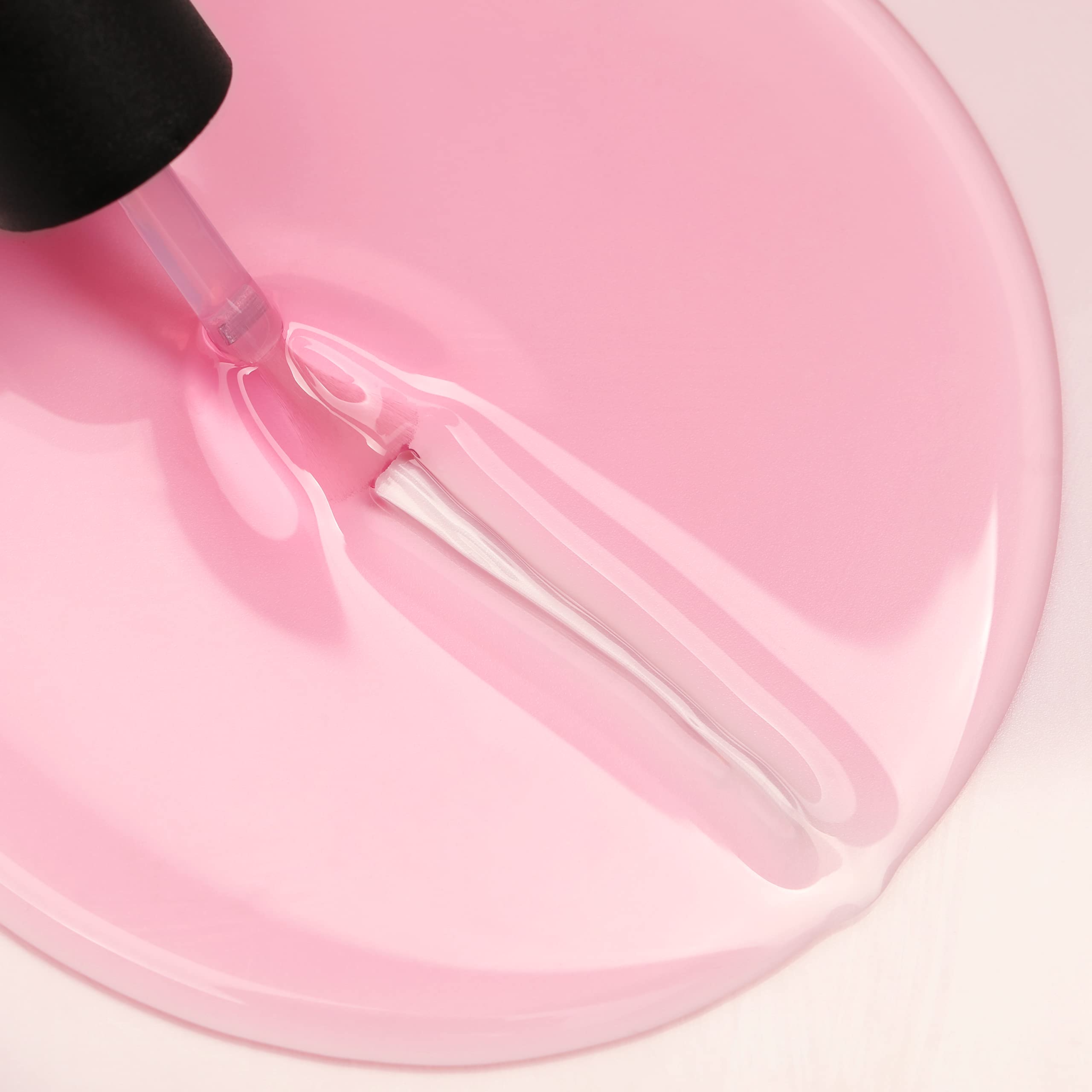 BLUESKY Hard Gel Builder and Strengthener for Hard, Strong Nails, Soft Clear Pink, 10 ml