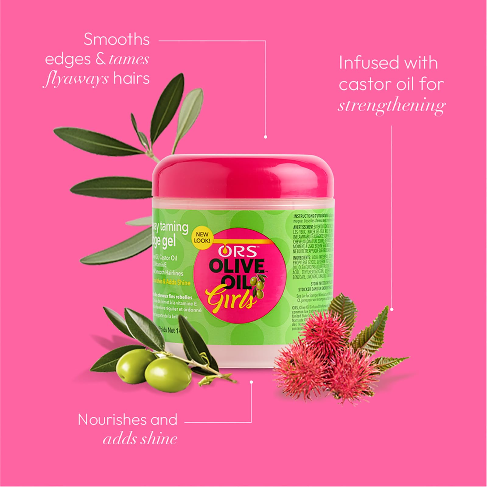 ORS Olive Oil Girls Fly-Away Taming Edge Gel for Sleek, Polished Hairline 142g 4