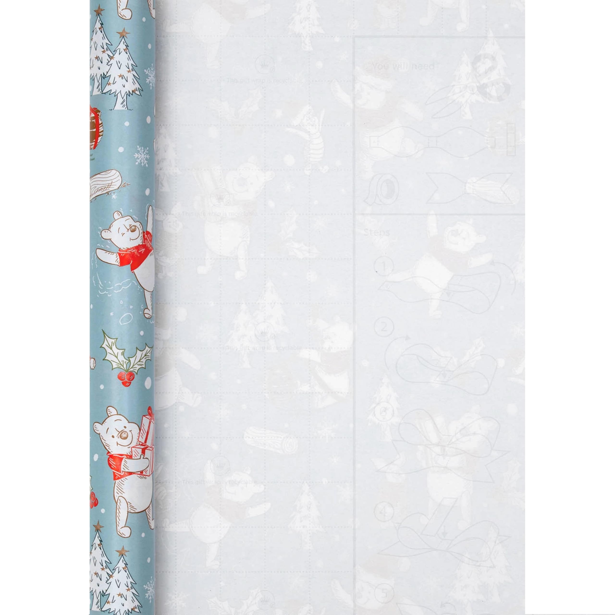 Hallmark Disney Winnie Puuh Weihnachtsgeschenkpapier, 3er-Rollen-Multipack (3 x 4 m) 7