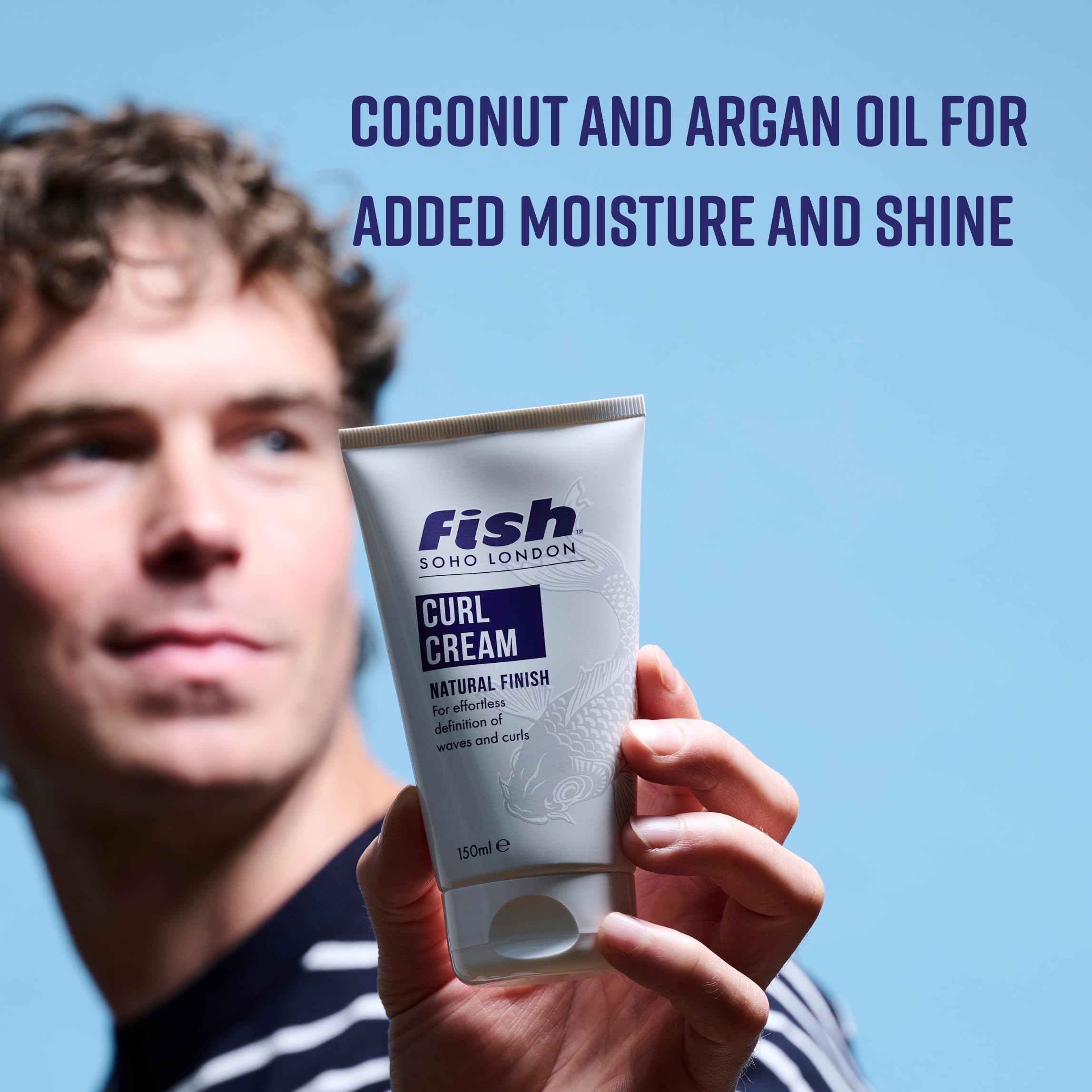 Fish Curl Cream 150ml – Lightweight Define & Hydrate for Soft, Natural Curls and Frizz Control 4