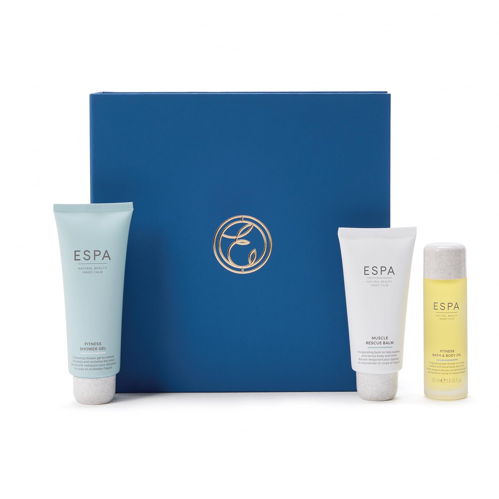 ESPA Fitness Collection: Muscle Rescue Balm, Shower Gel, and Body Oil for Active Recovery