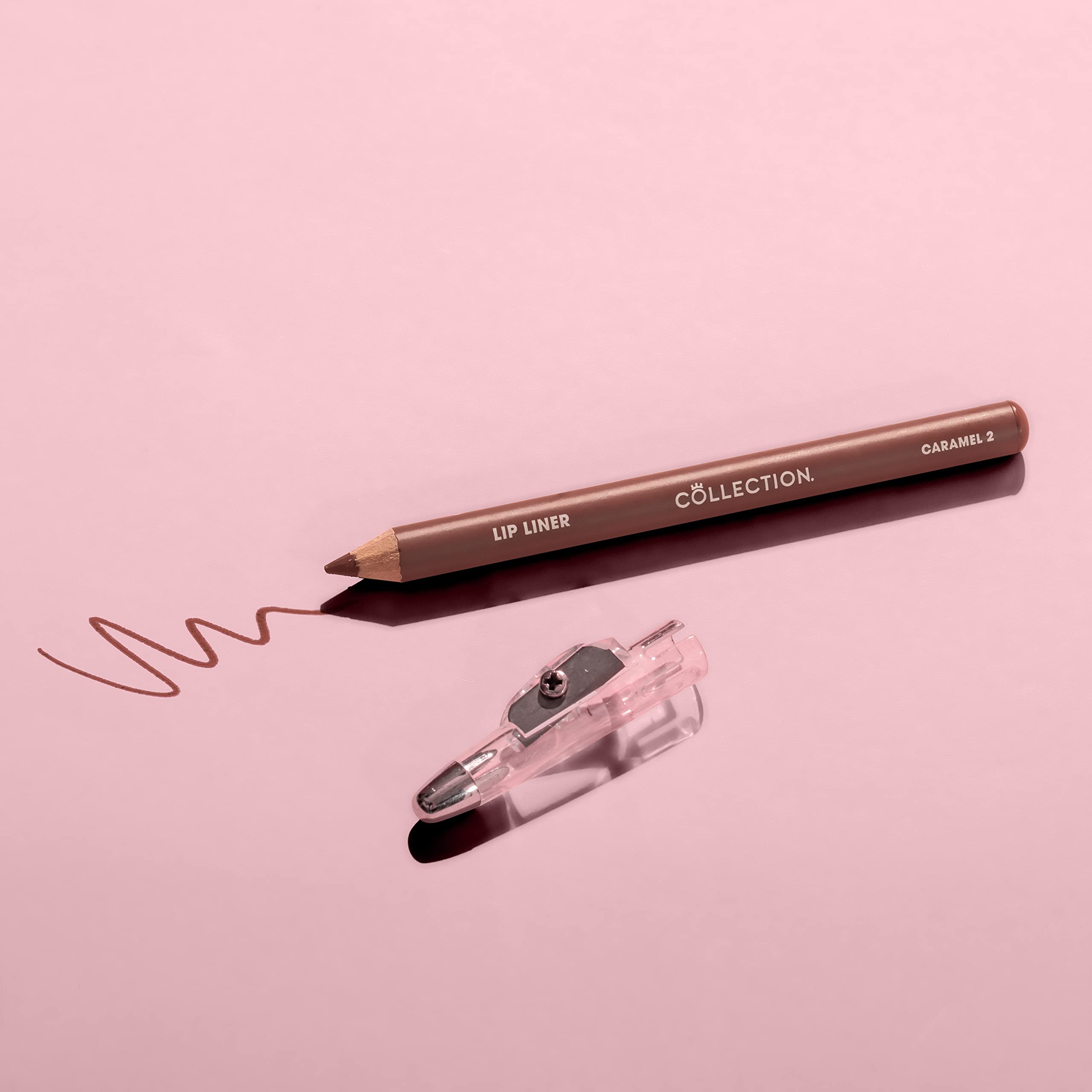 Collection Long-Lasting Lip Liner Pencil with Sharpener, Shade Caramel 4
