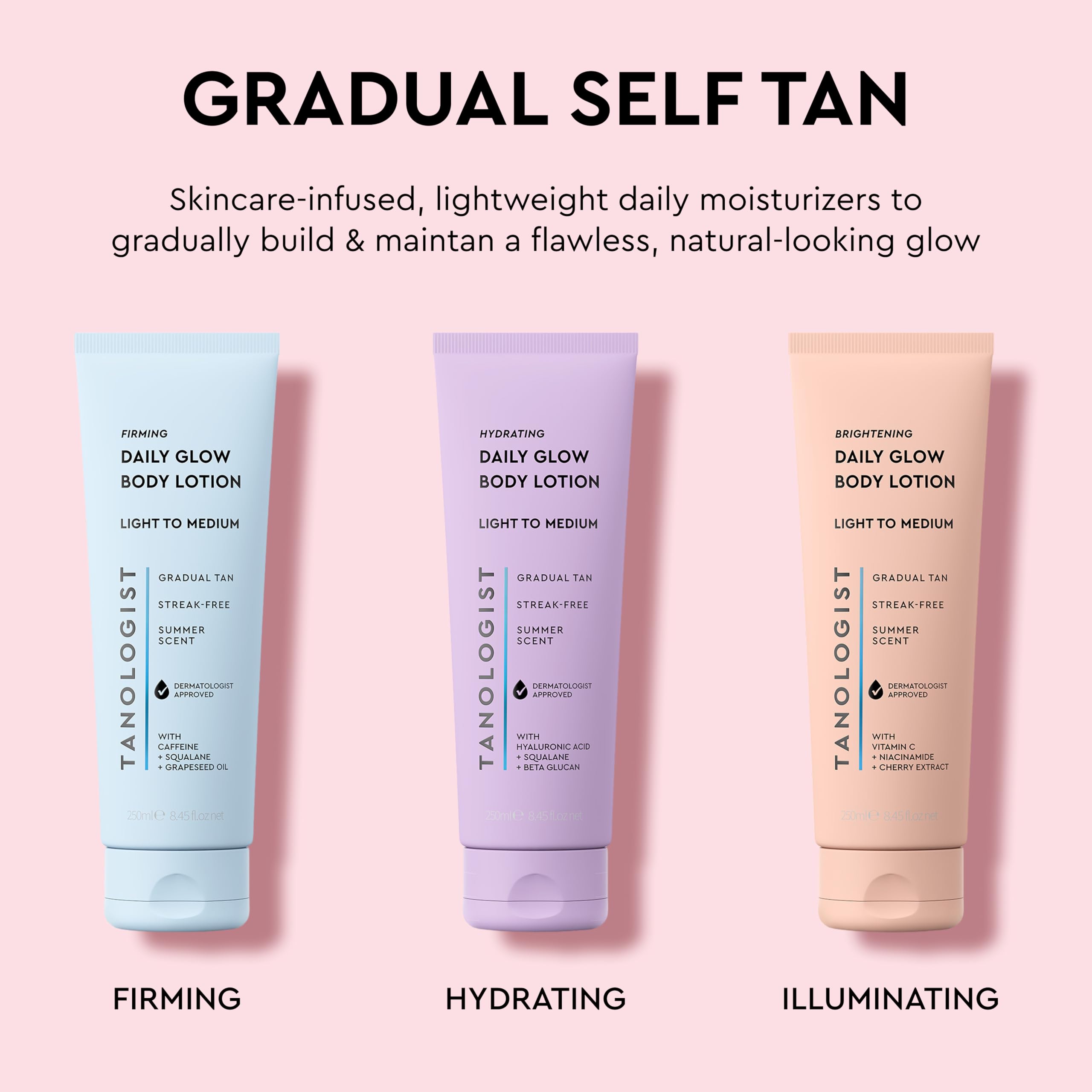 Tanologist Hydrating Daily Glow Gradual Self-Tanning Lotion, Medium - Dark 6