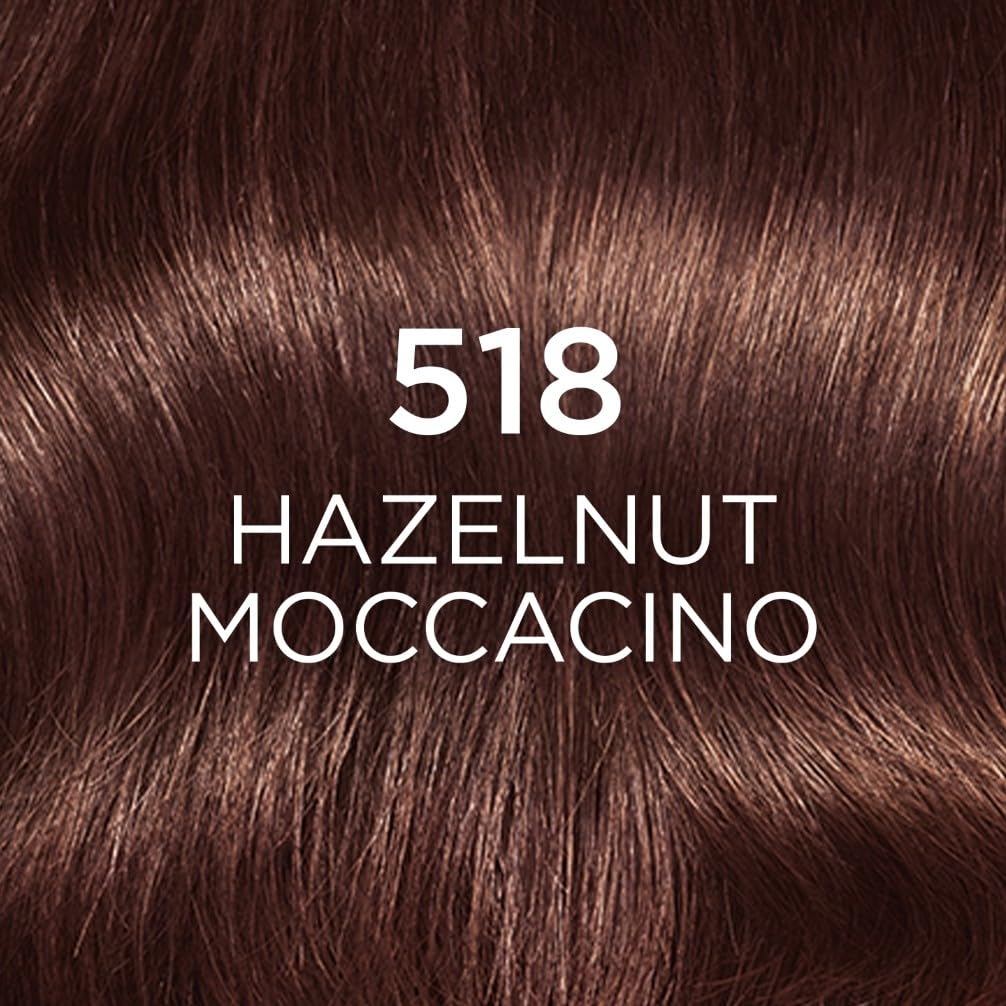 L’Oréal Paris Casting Crème Gloss Ammonia Free Semi-Permanent Hair Dye 518 Hazelnut Moccaccino 9