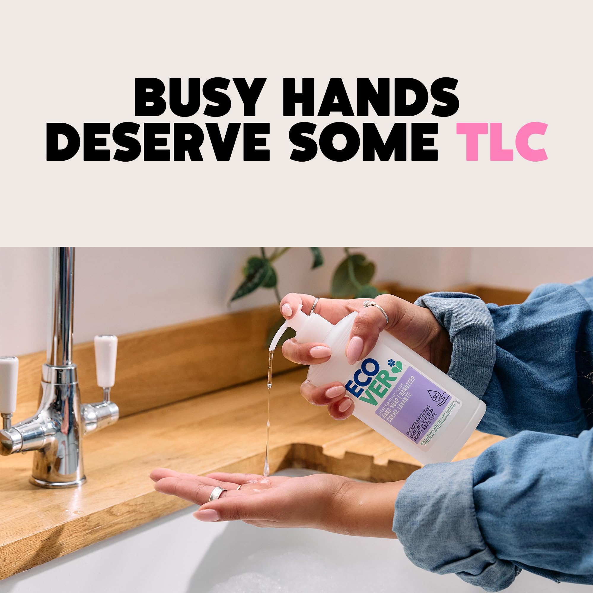 Ecover Hand Wash Refill - Gentle Cleansing with Fresh Lavender Scent 3