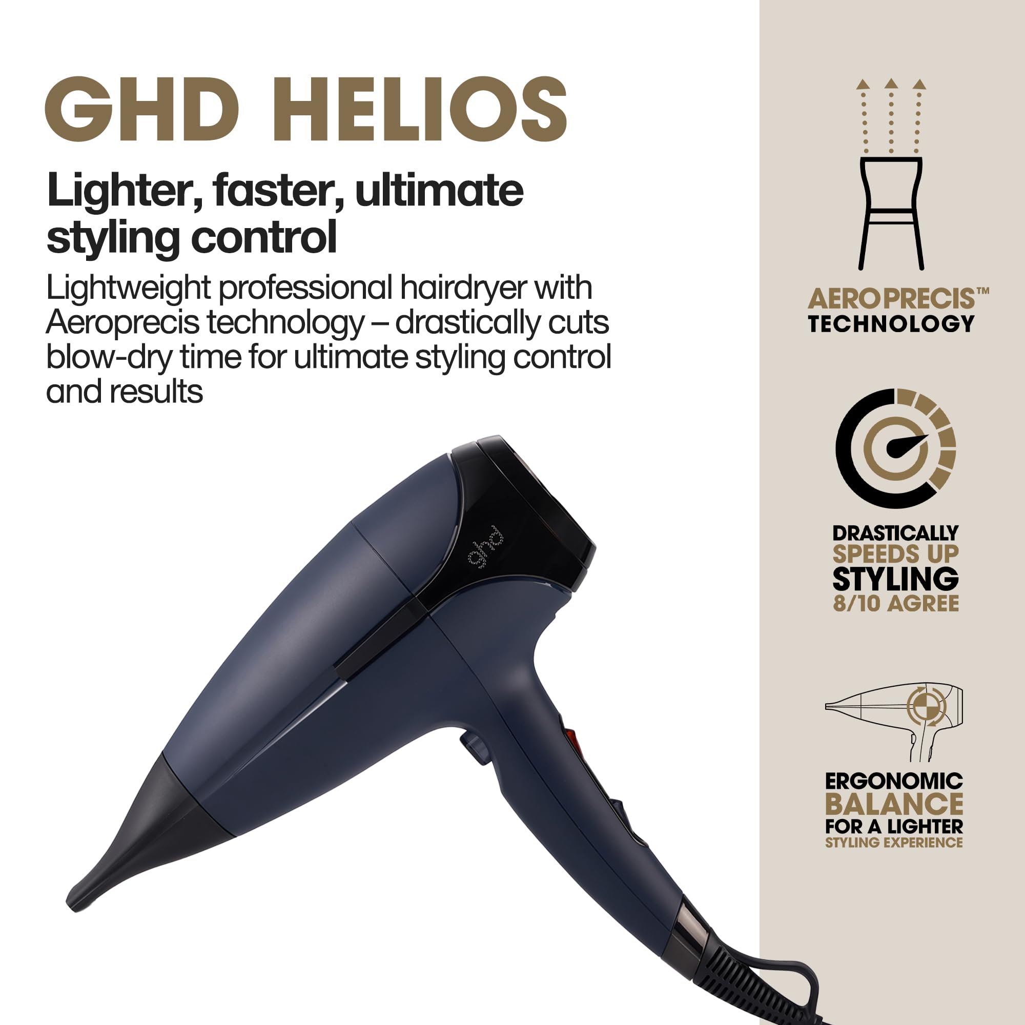 ghd Helios Professional Hair Dryer - Powerful Airflow for Styling 3