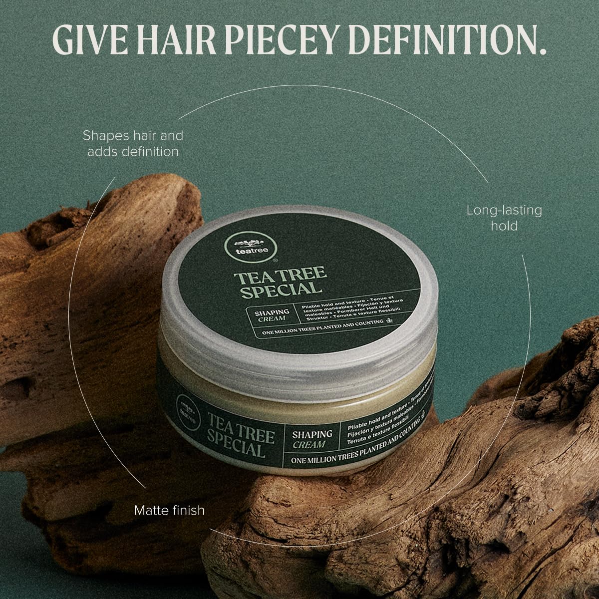 Tea Tree Shaping Cream for Hair Styling, 85g 3