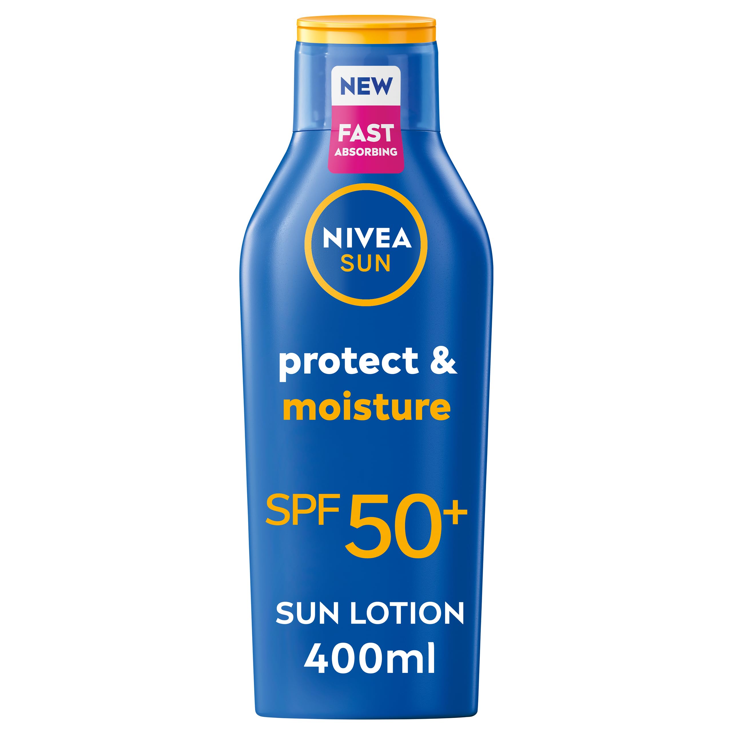 NIVEA SUN Protect & Moisture Sun Cream Lotion SPF 50 (400 ml) - Water-Resistant