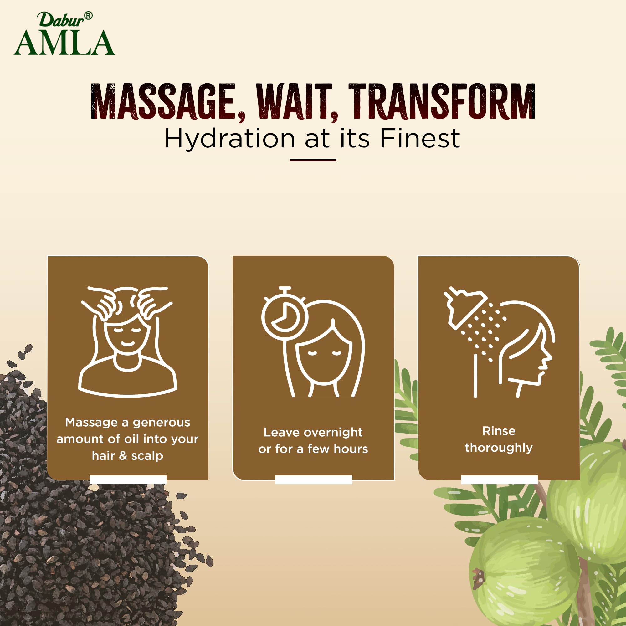 Dabur Amla Blackseed Hair Oil for All Hair Types, 200 ml - Nourishment & Shine 6