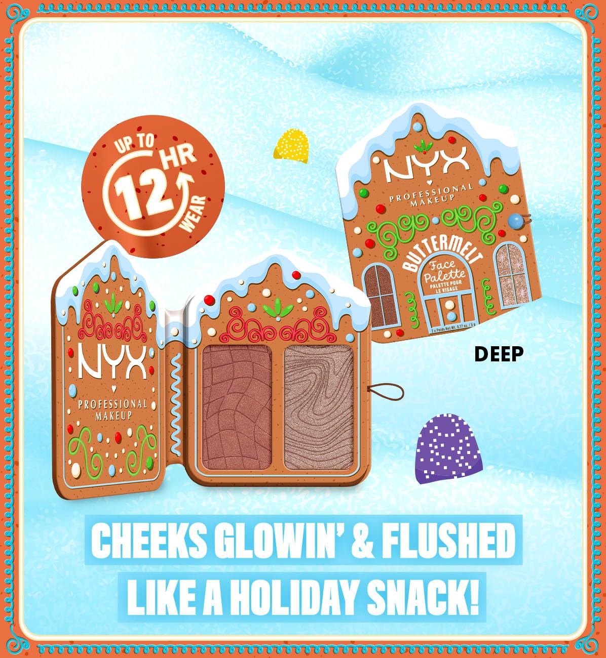 NYX Professional Makeup Buttermelt Face Palette Giftset - Blush & Highlighter Duo 7