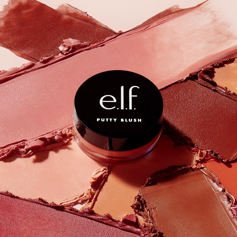elf Putty Blush, cremige und hochpigmentierte Formel, Arganöl und Vitamin E, Tahiti, 10 g 4